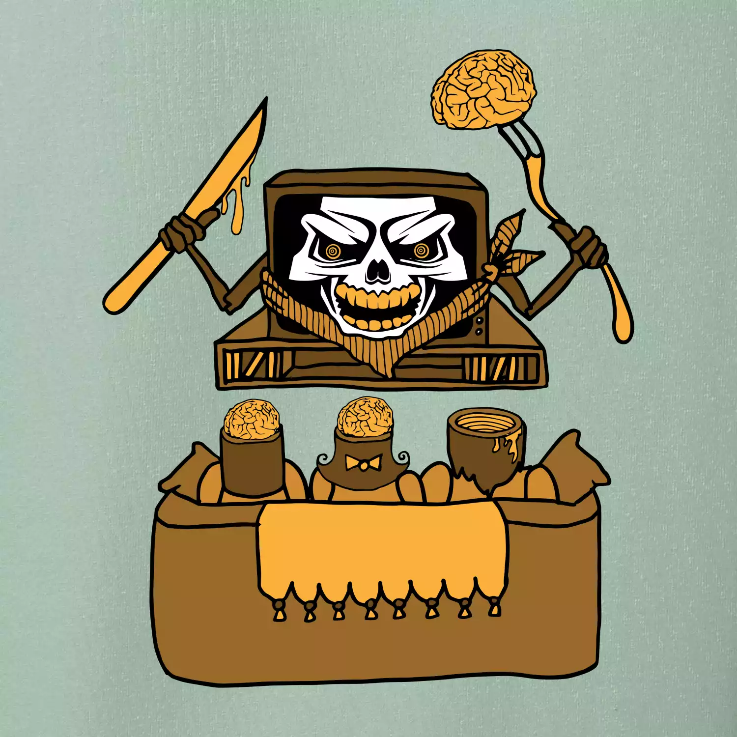 Mozkožrút - televízia (Pecka design)