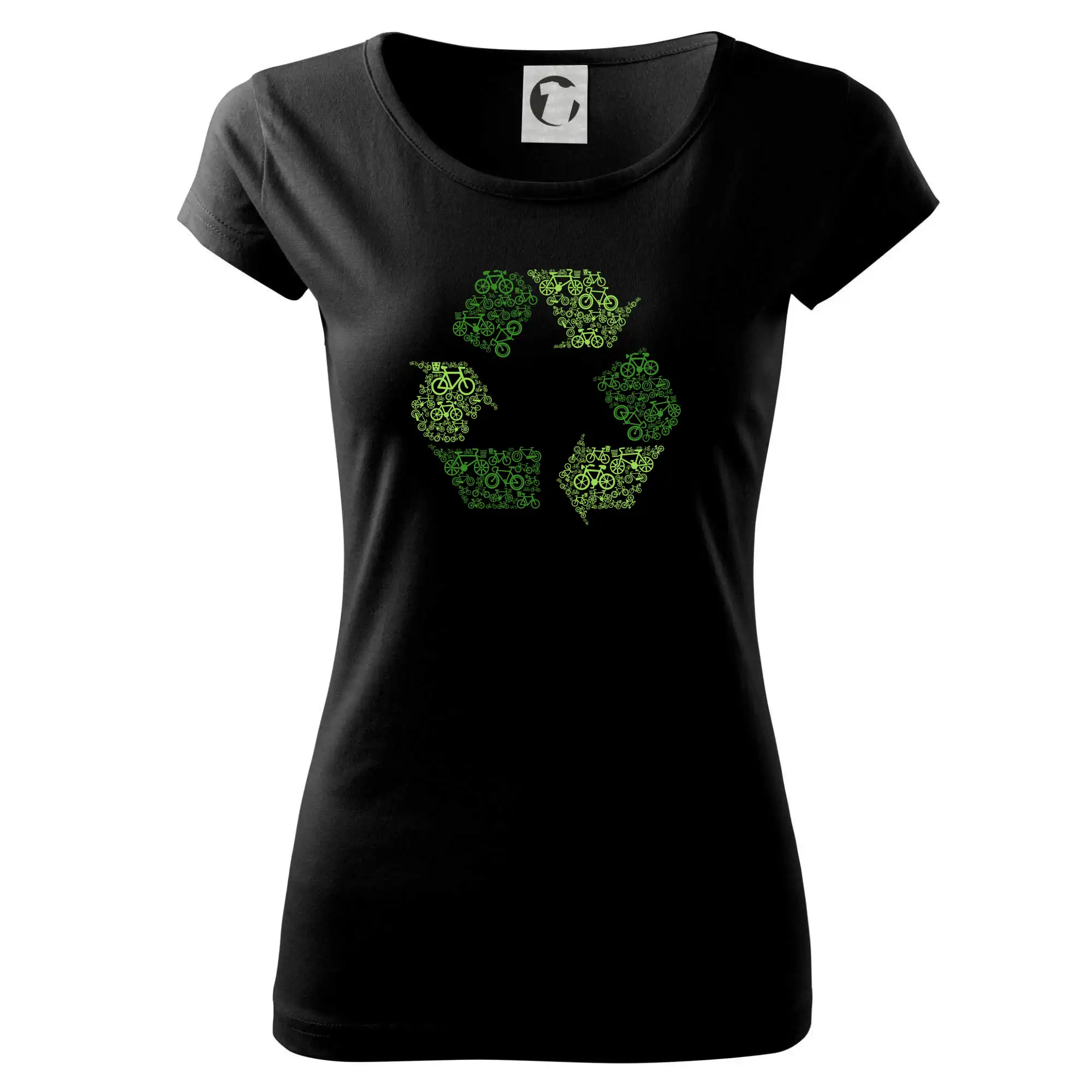 Životný štýl - Recycling symbol icons - Dámske tričko Pure