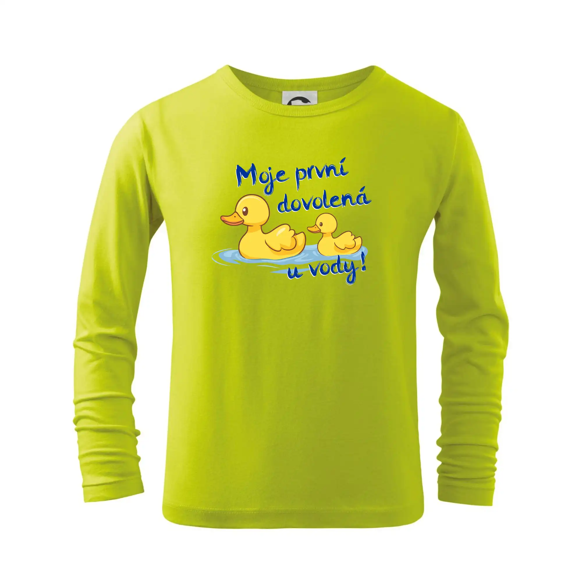 Moje první dovolená u vody - kluk - Tričko detské Long Sleeve