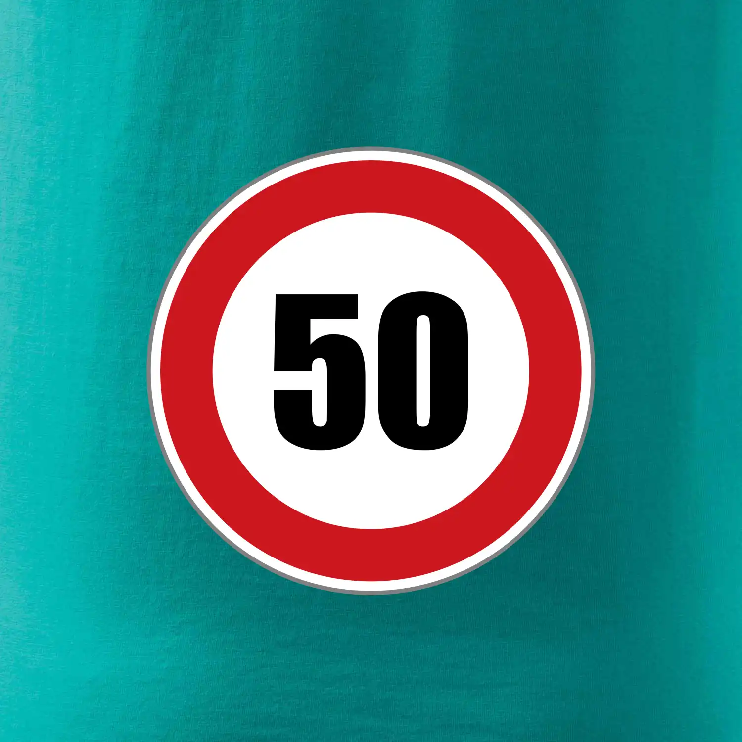 Dopravní značka - omezení rychlosti 50