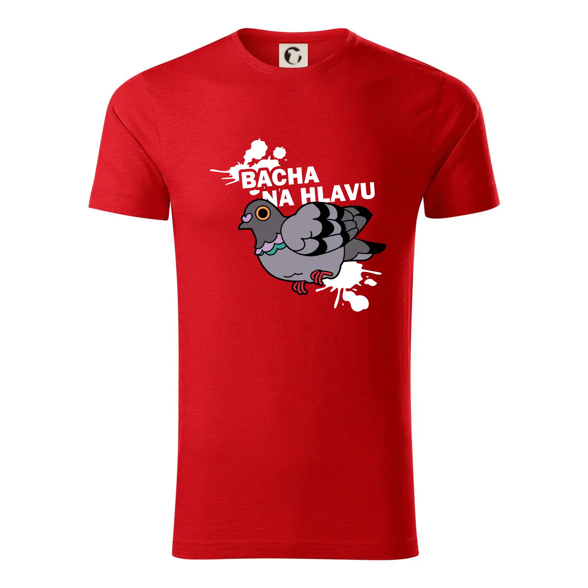 Grafické tričká - Bacha na hlavu - Tričko z organickej bavlny