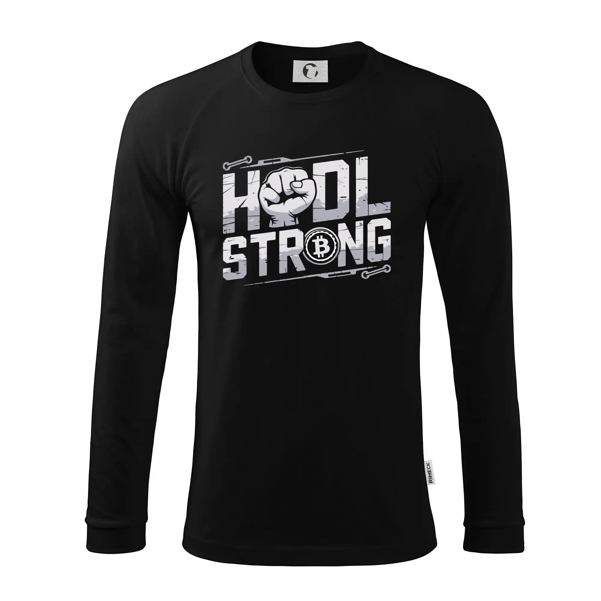 HODL Strong - Pánske tričko s dlhým rukávom LS130