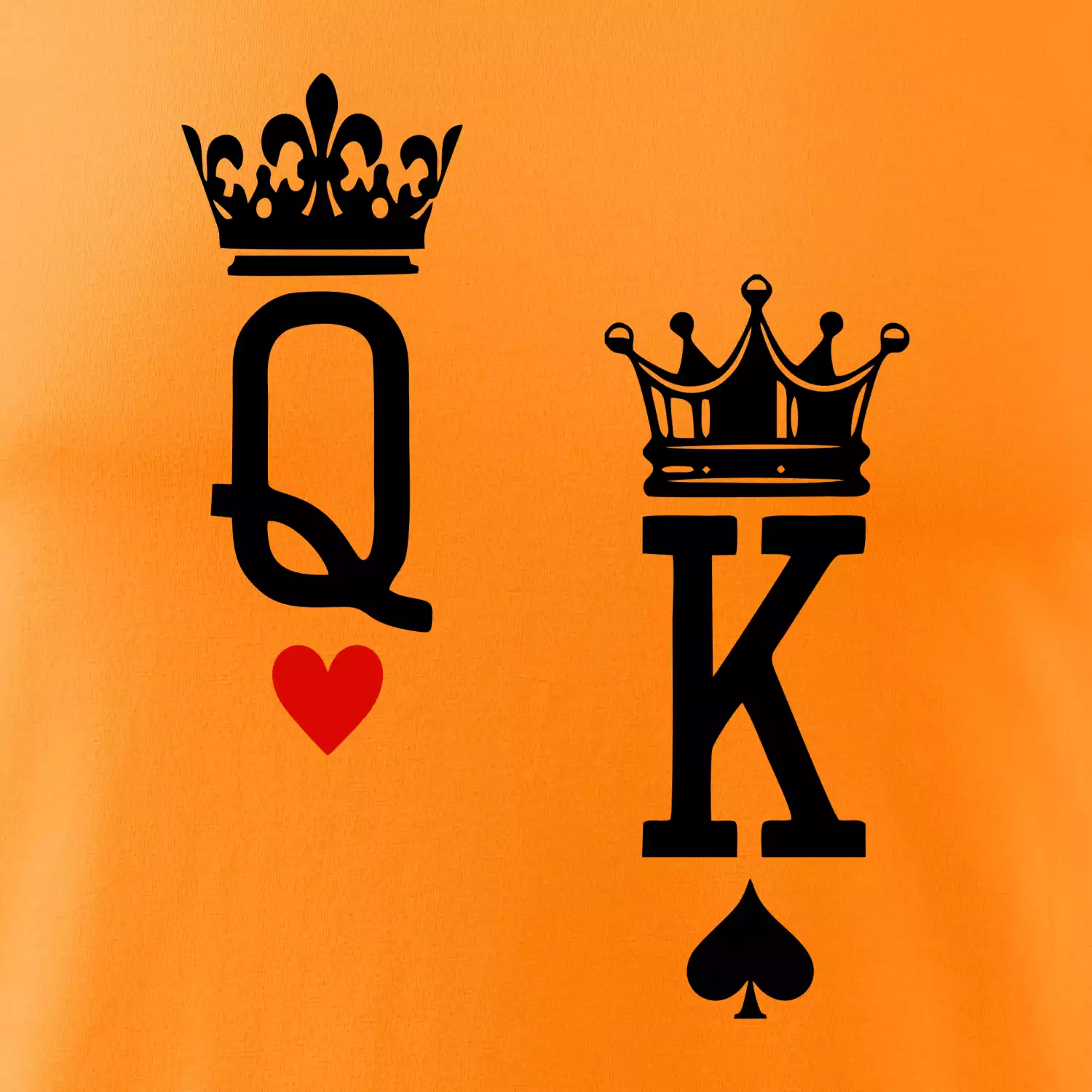 King & Queen logo na prso
