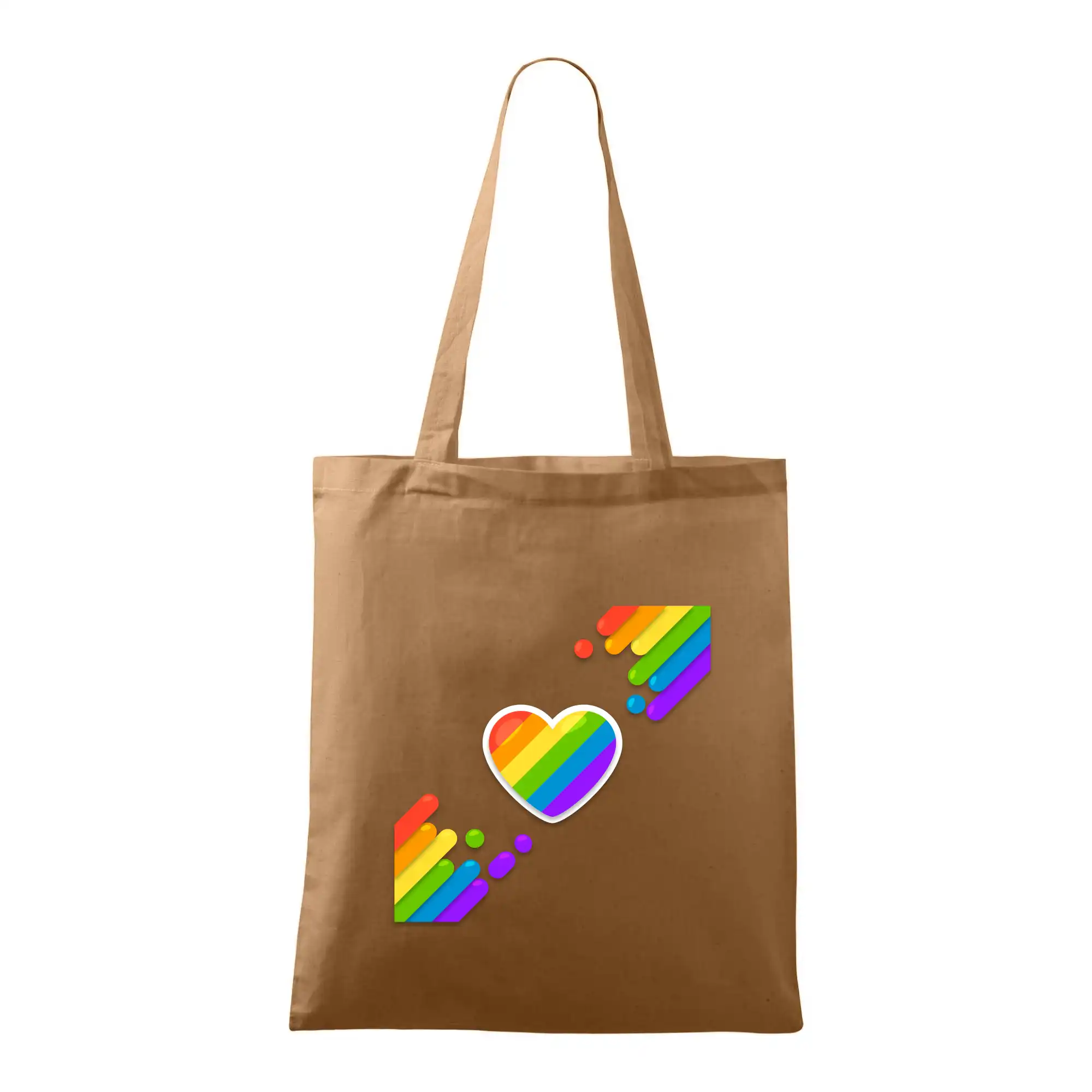 Tričká pre LGBT a Queer komunitu - Srdce uhlopriečne - Taška bavlnená