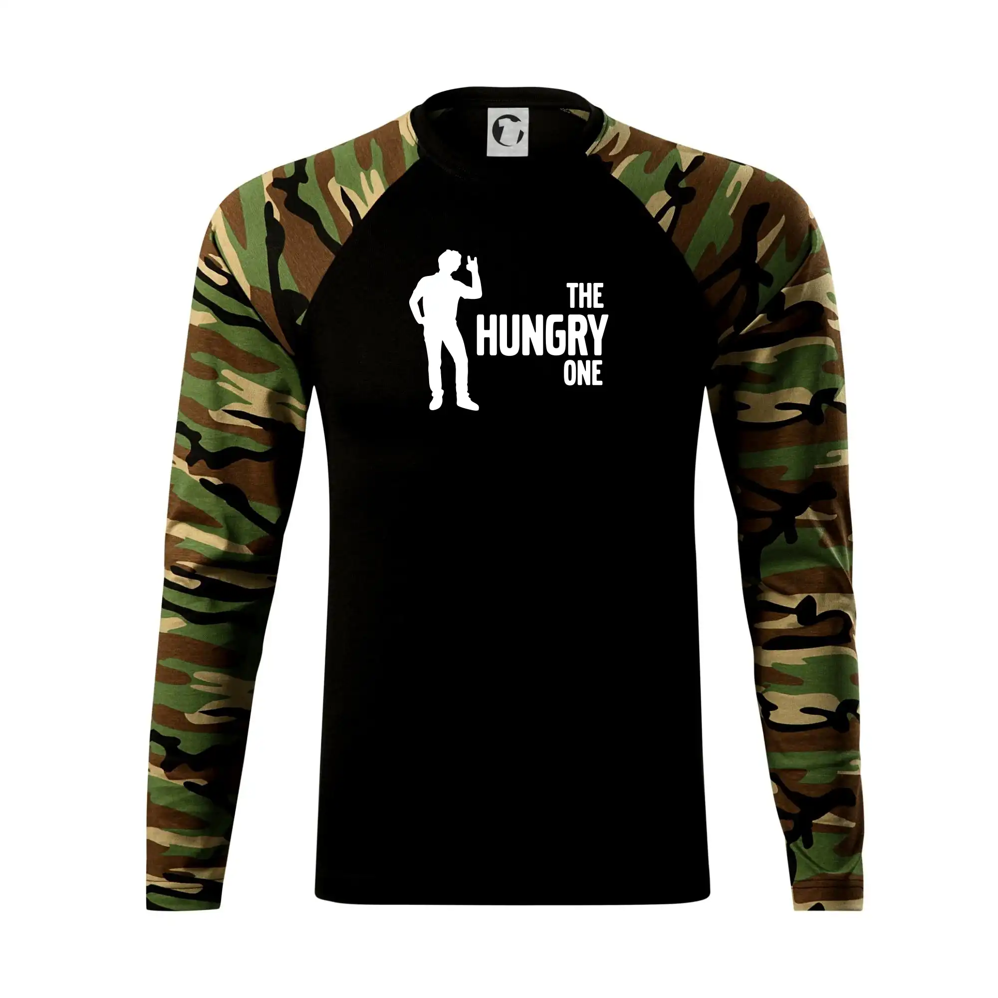 Tričká na rozlúčku so slobodou - Bachelor party - The hungry  one - Camouflage LS