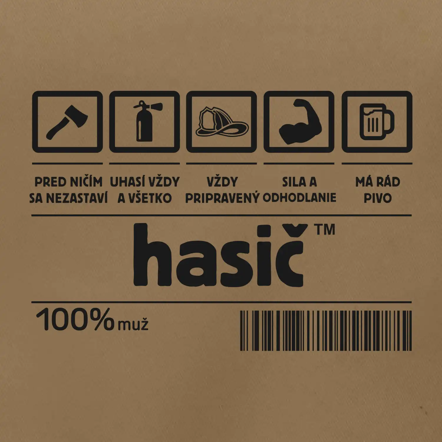 Čiarový kód - Hasič / hasička