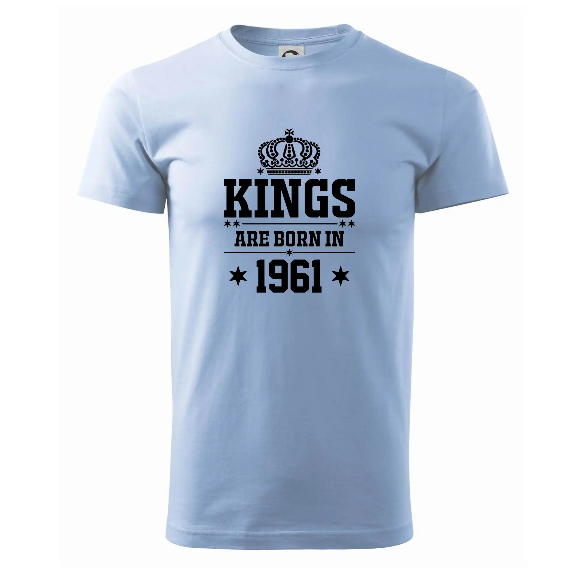 Trička s ročníkom 1961 - Kings are born in 1961 - Klasické pánske tričko vyššej gramáže