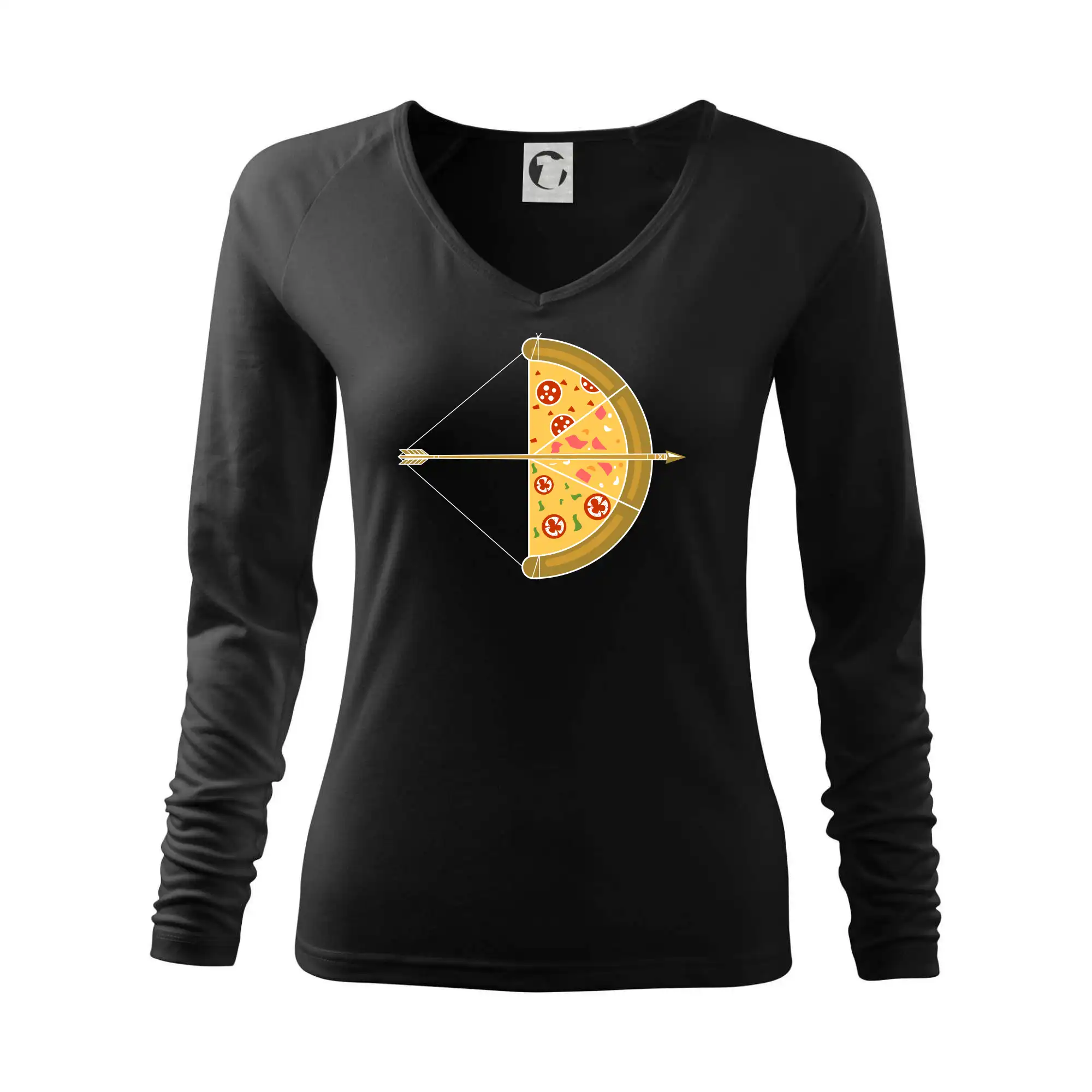 Šíp a pizza - Tričko dámske Elegance