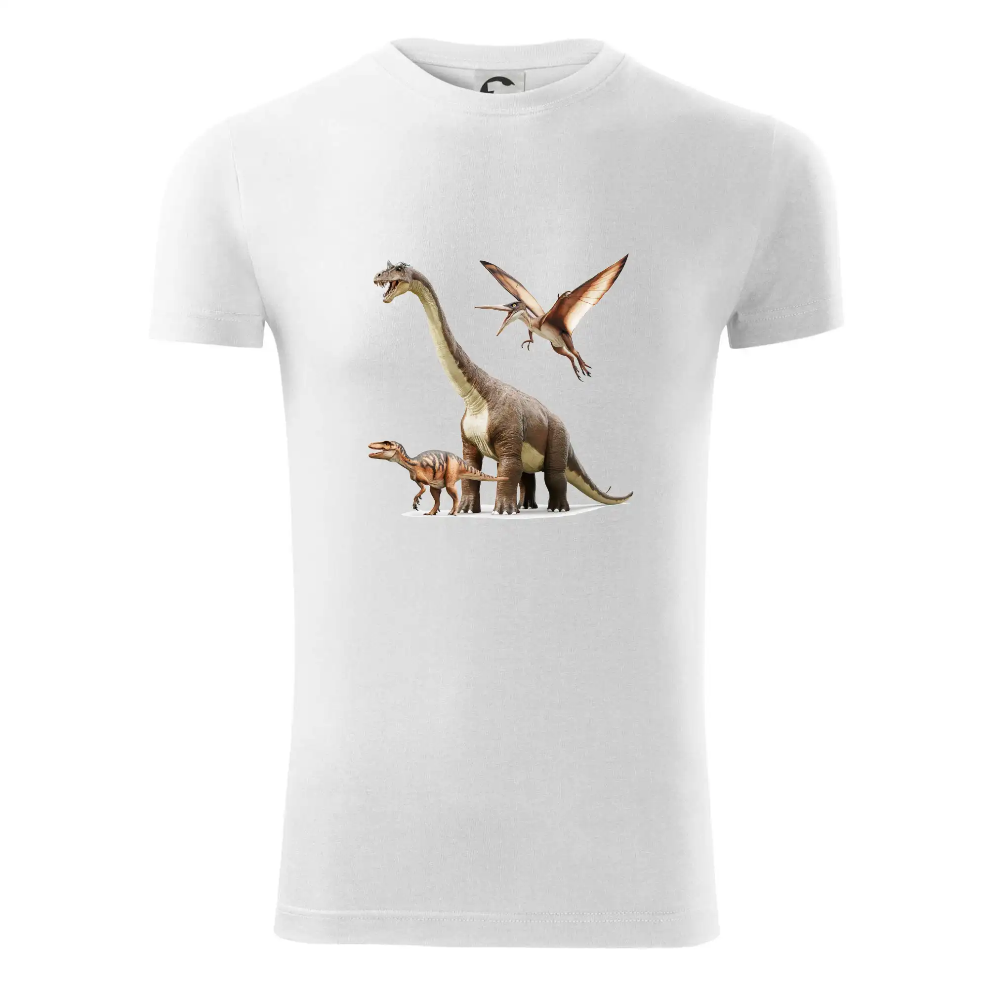 Tričká so zvieratami - Fotka s dinosaurami - Viper FIT - Pánske zúžené tričko