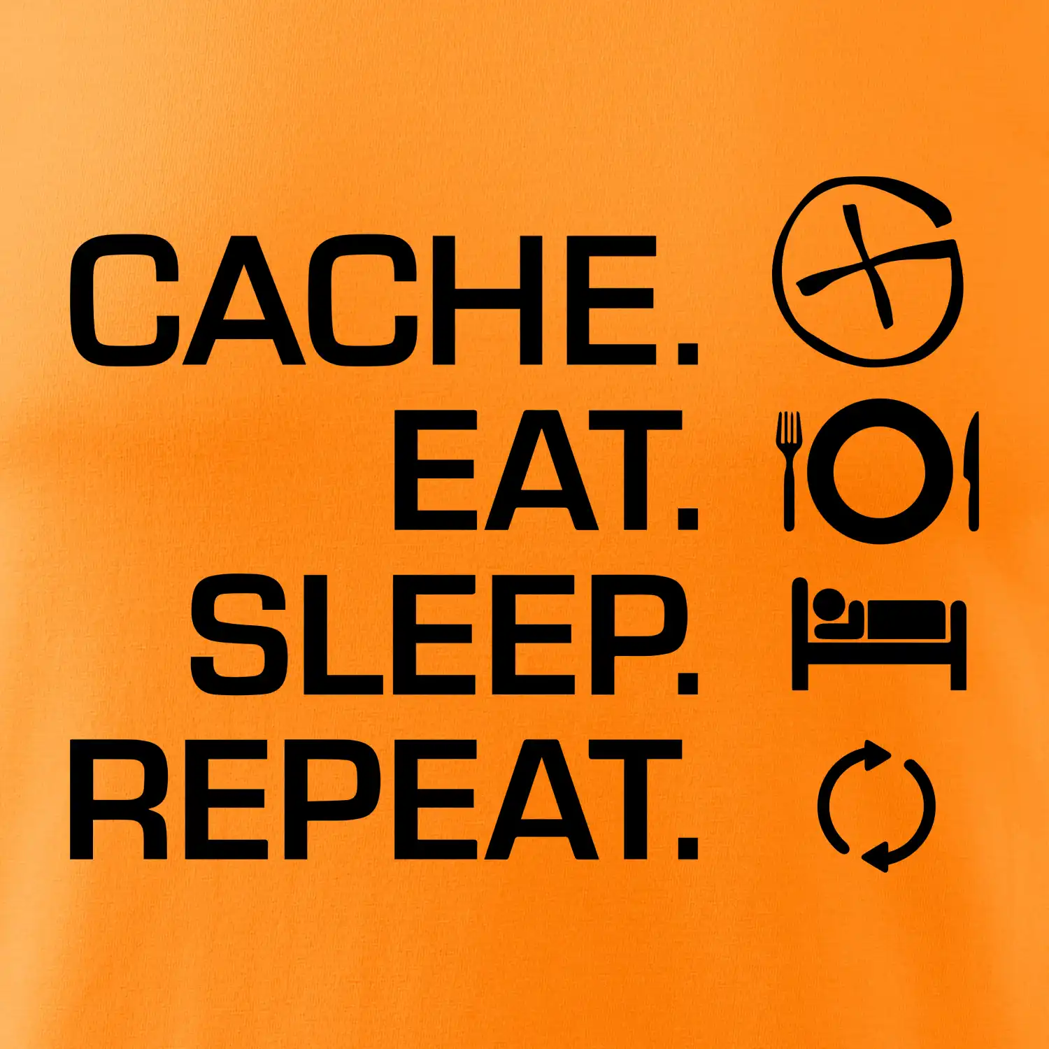 Eat sleep repeat Cache
