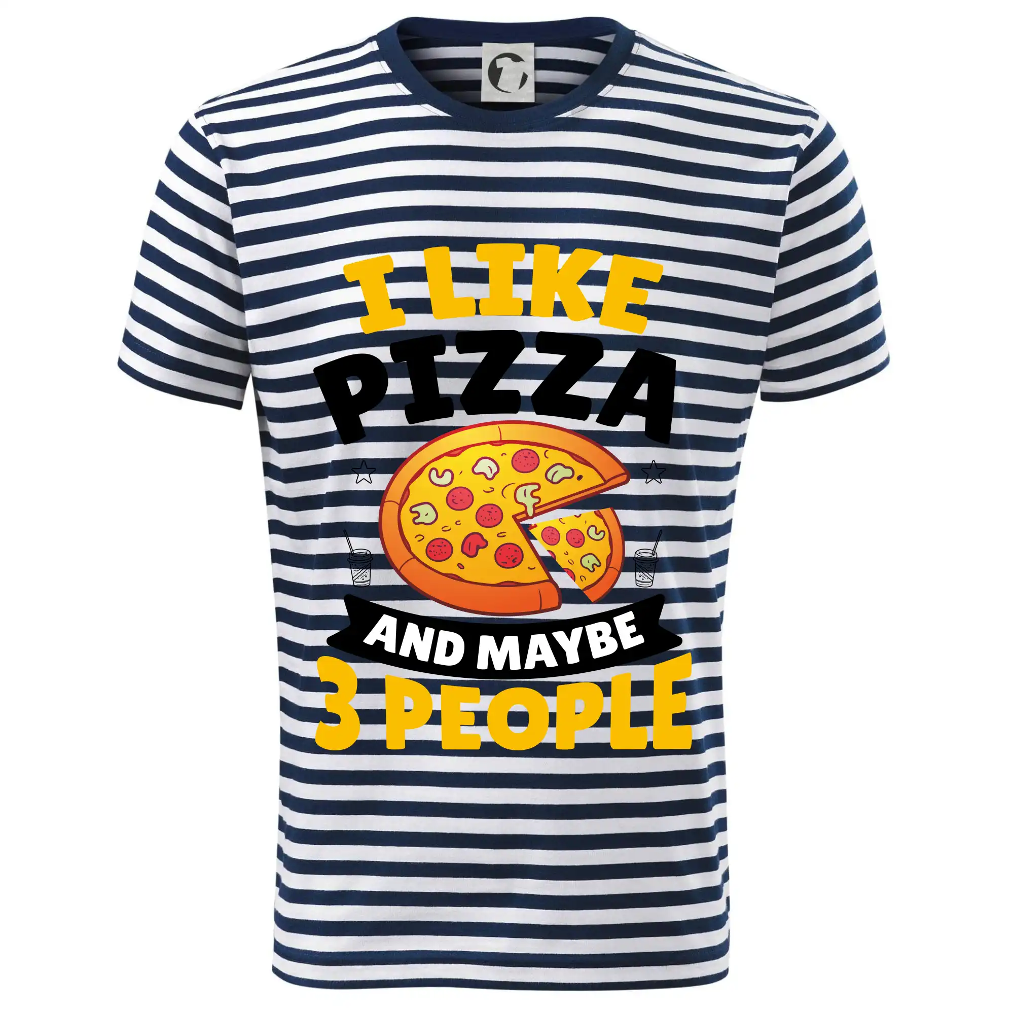 Tričká a zástery na grilovanie - I like pizza and maybe 3 people - Dětské triko na vodu