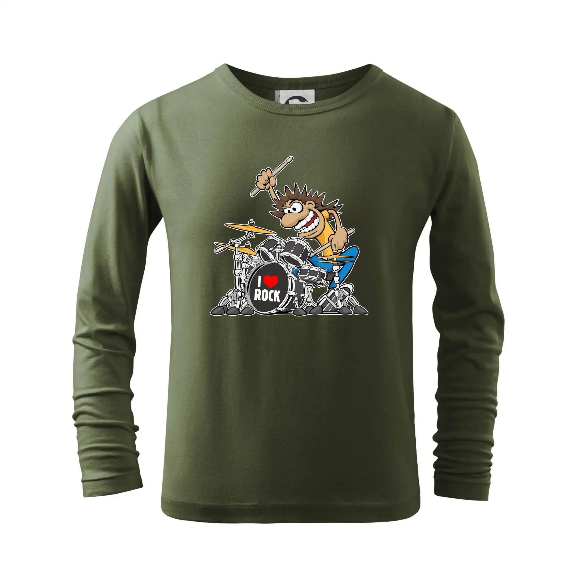 I love rock bubeník - Tričko detské Long Sleeve