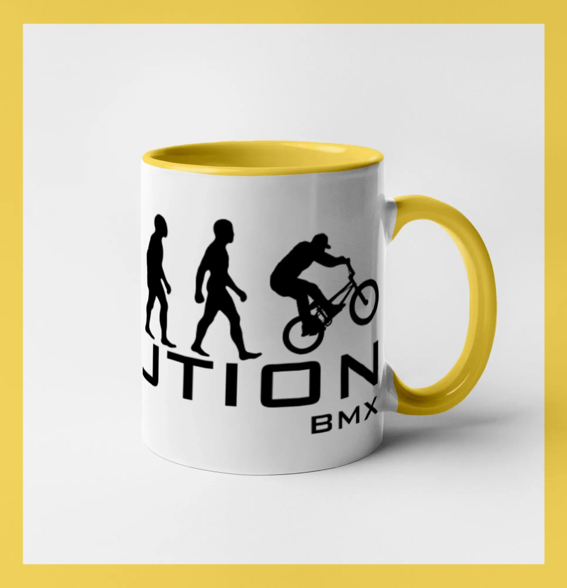 Tričko ako darček pre cyklistu - Evolúcia BMX - Hrnček 