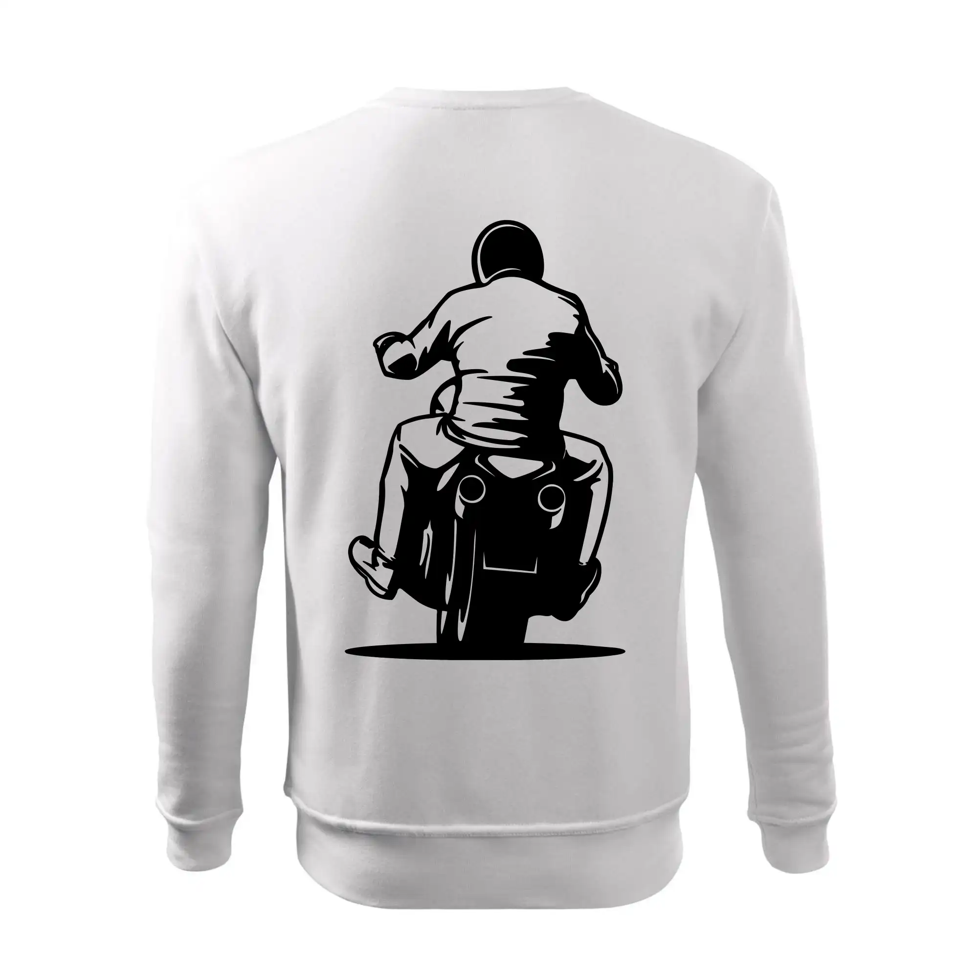 Motorkář na zádech - chopper