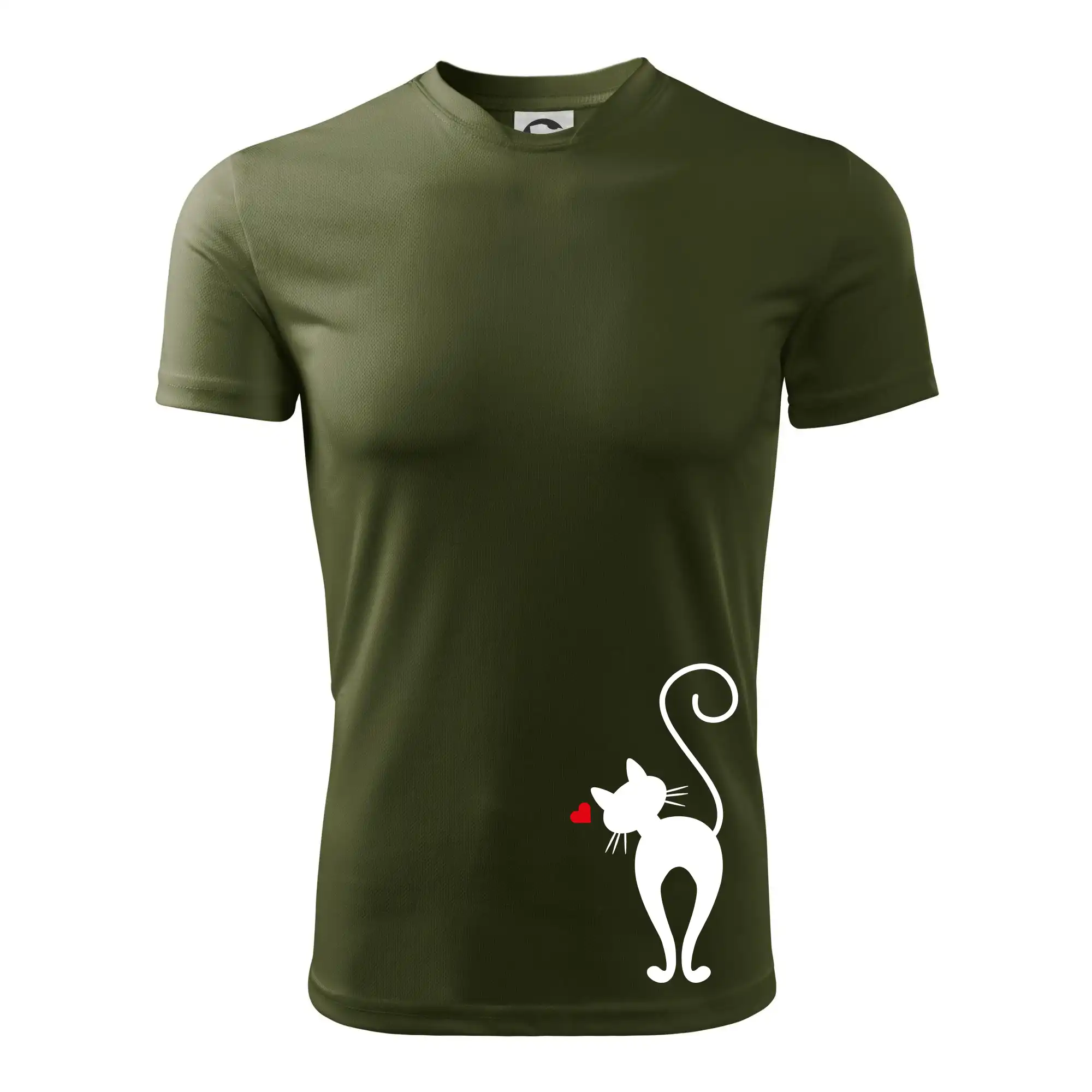 Zamilovaná kočka zezadu