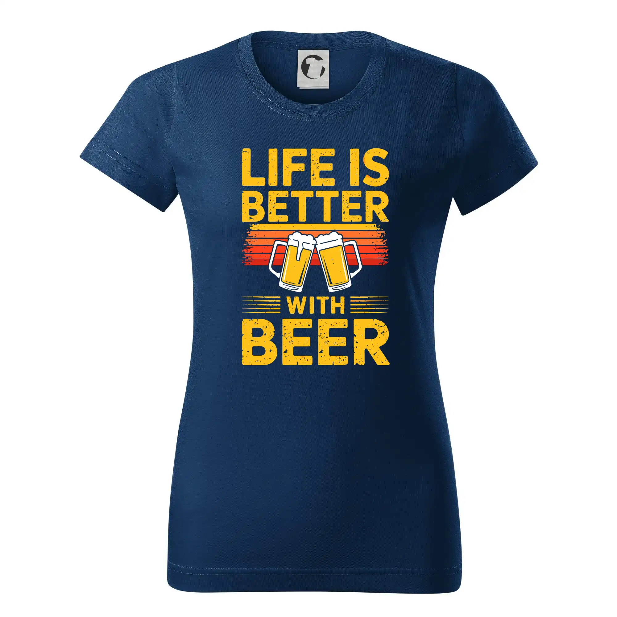 Life is better with beer - oranžové