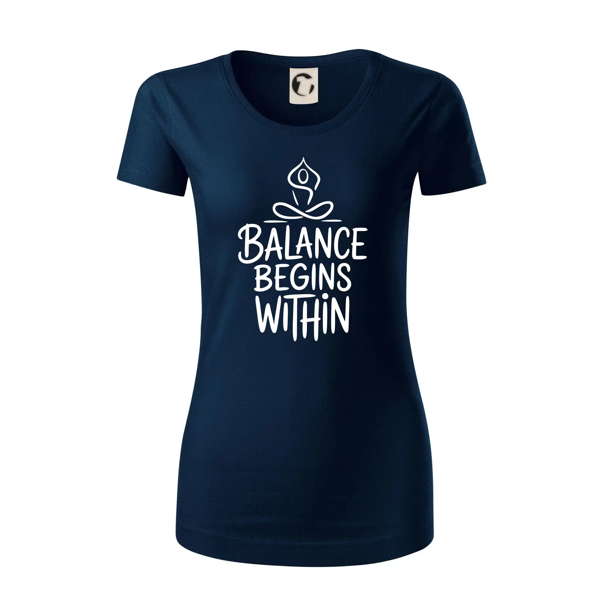 Balance begins within nápis
