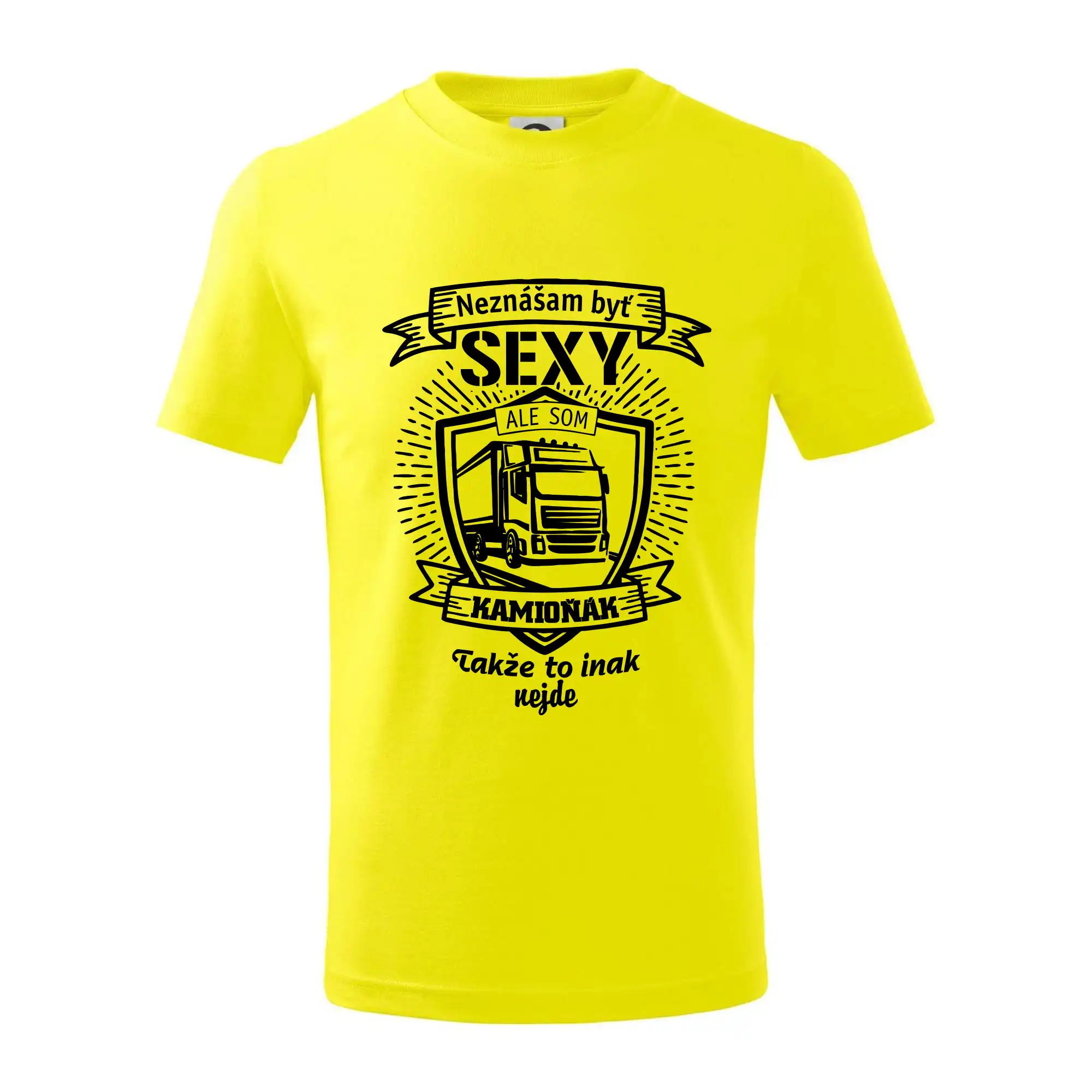 Tričká s kamionmi a nákladiakmi - Neznášam byť sexy - Kamioňák ERB - Tričko detské bavlnené