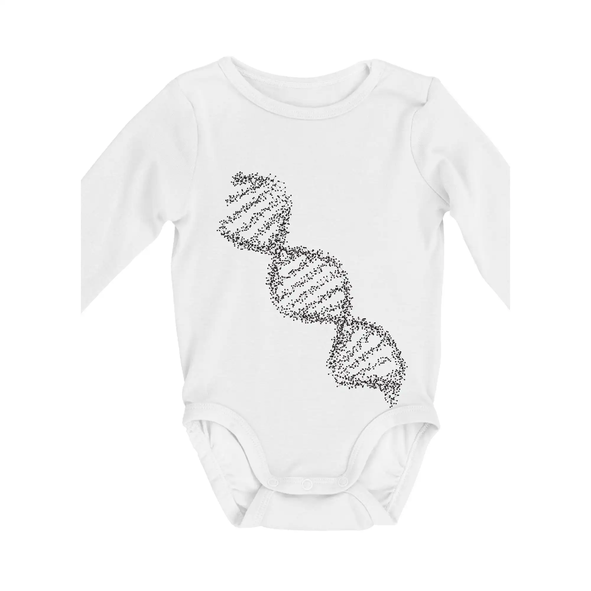 DNA čiernobiele - Body dojčenské s dlhým rukávom