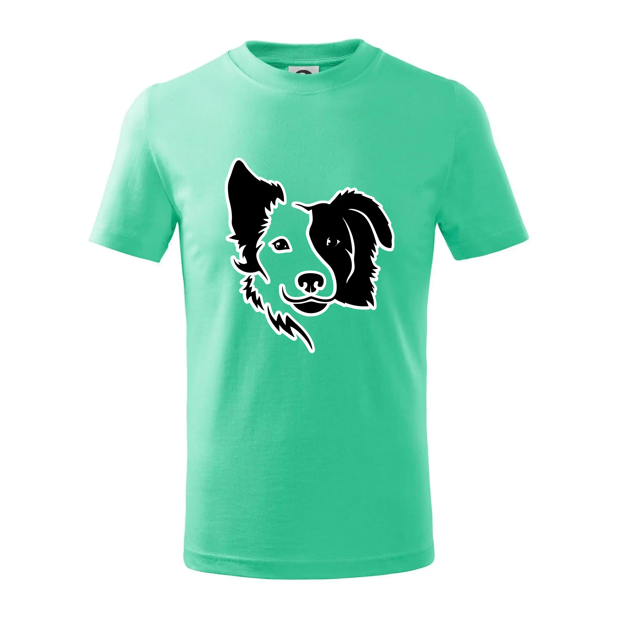 Border kólie obrys hlavy