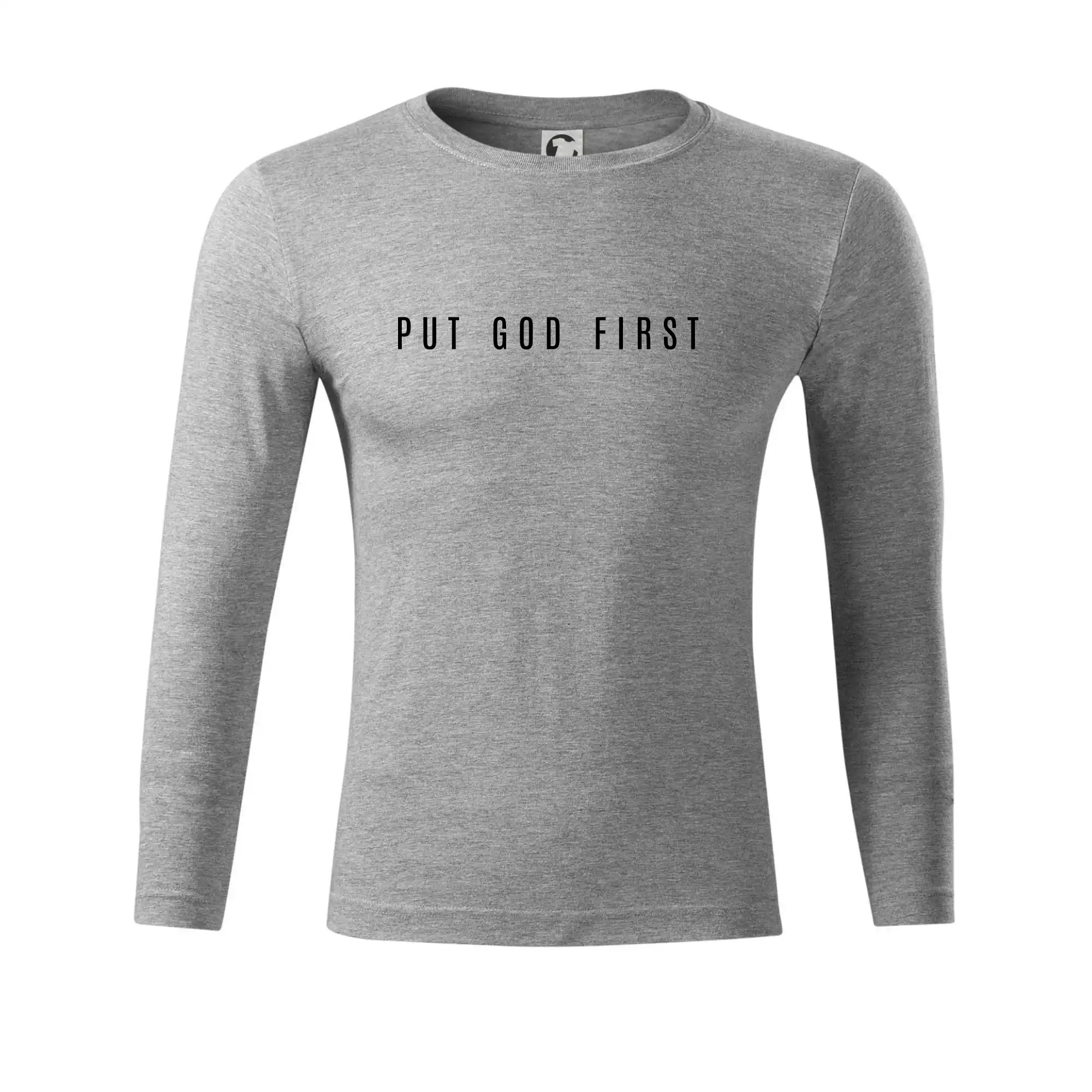Put God first slabý nápis