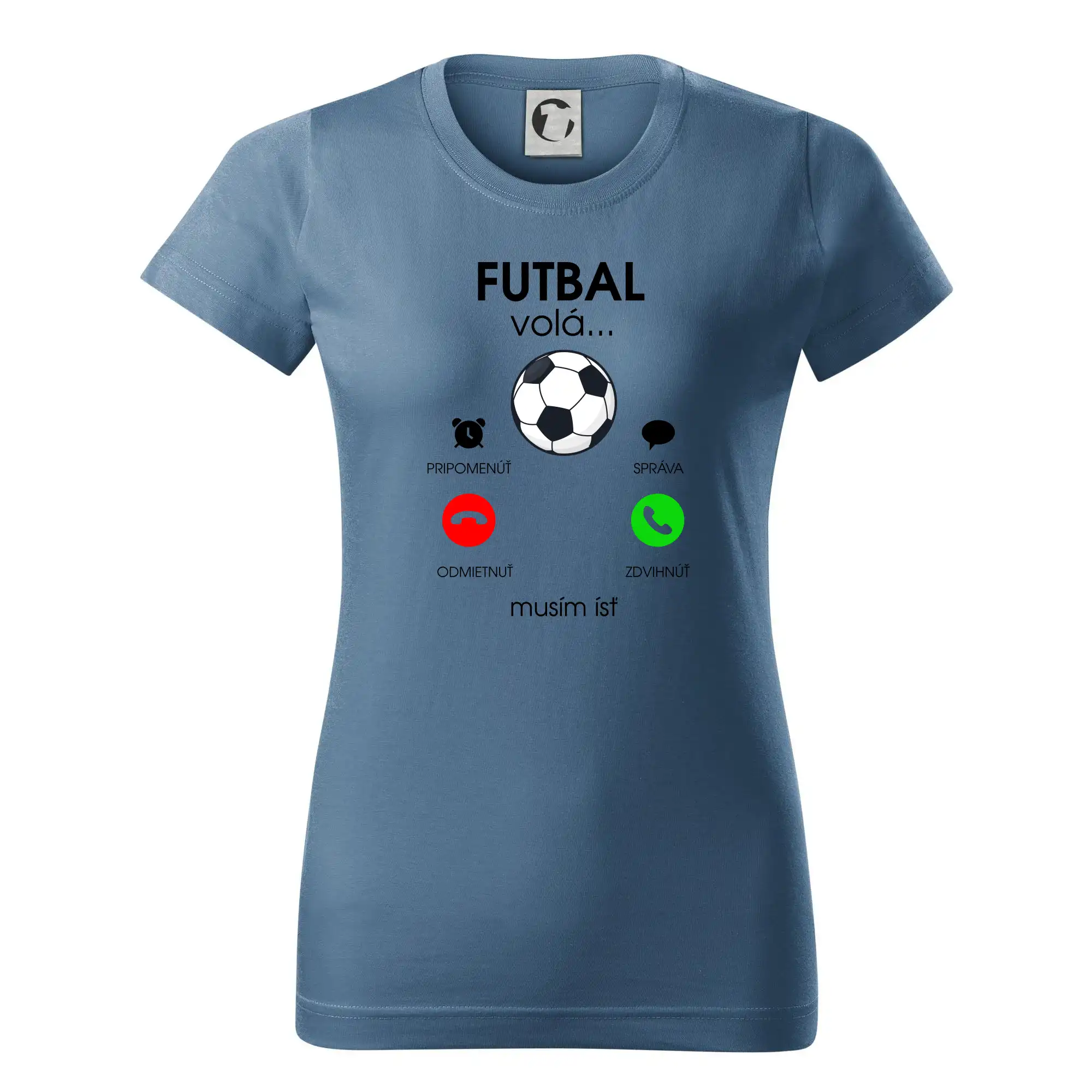 Tričká pre futbalistov - Futbal volá - Dámske tričko basic - ľahko voľnejšie a dlhšie