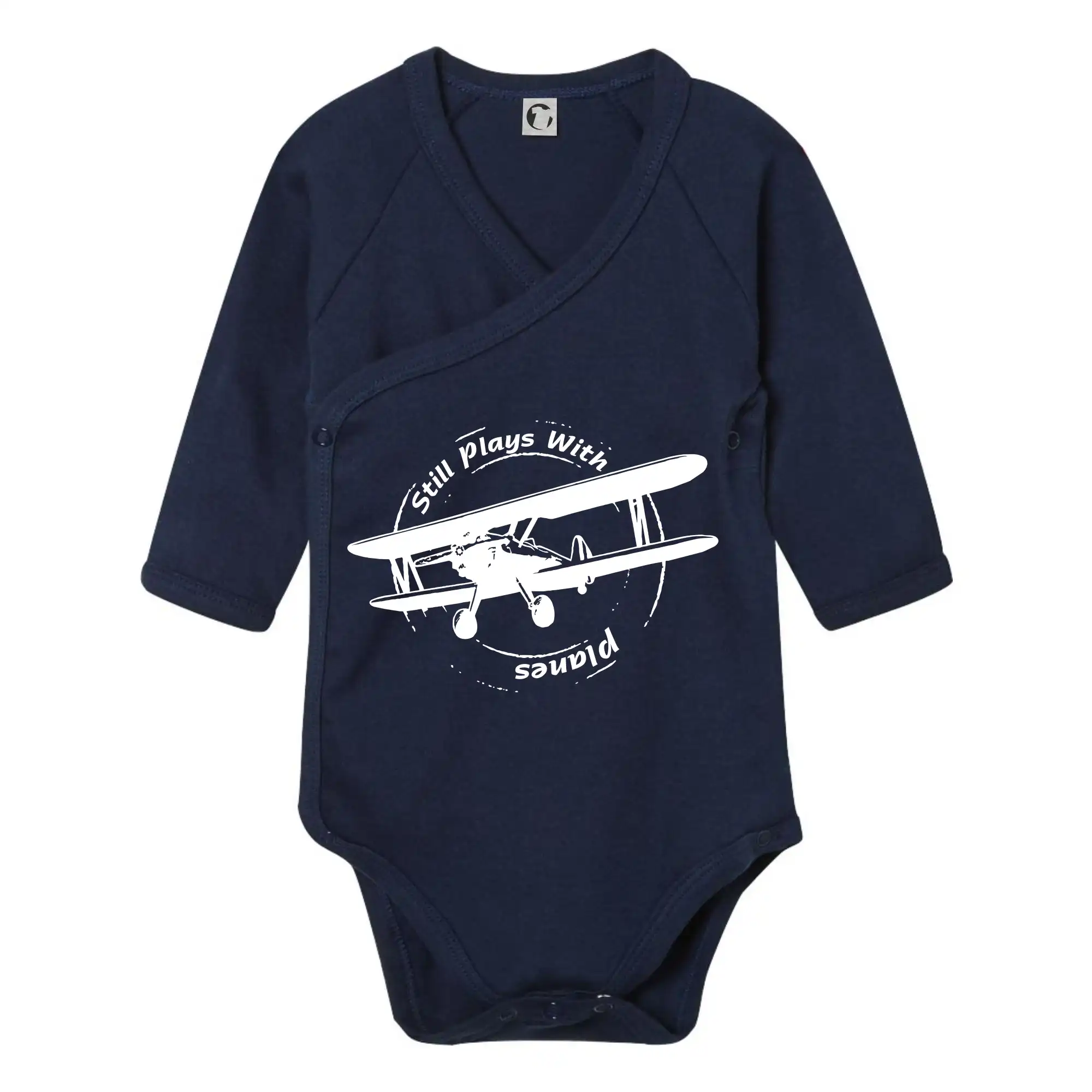 Tričká pre modelára - Still Plays With Planes - Body zavinovacie s dlhým rukávom