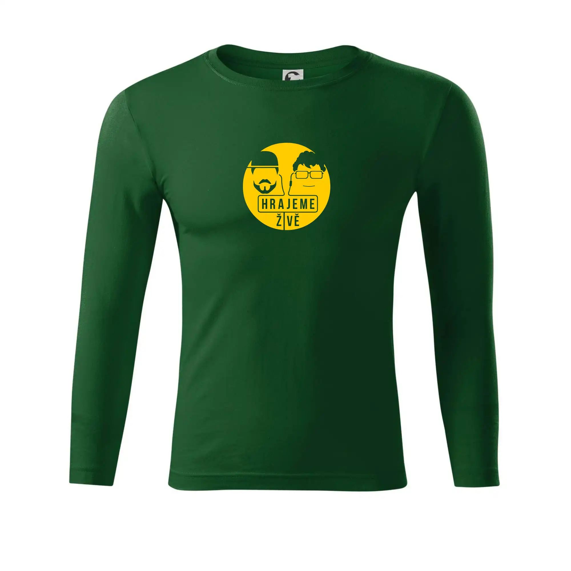 Tričká, mikiny a šiltovky pre Youtubery - Vortex hrajeme živě - Tričko Progress s dlhým rukávom