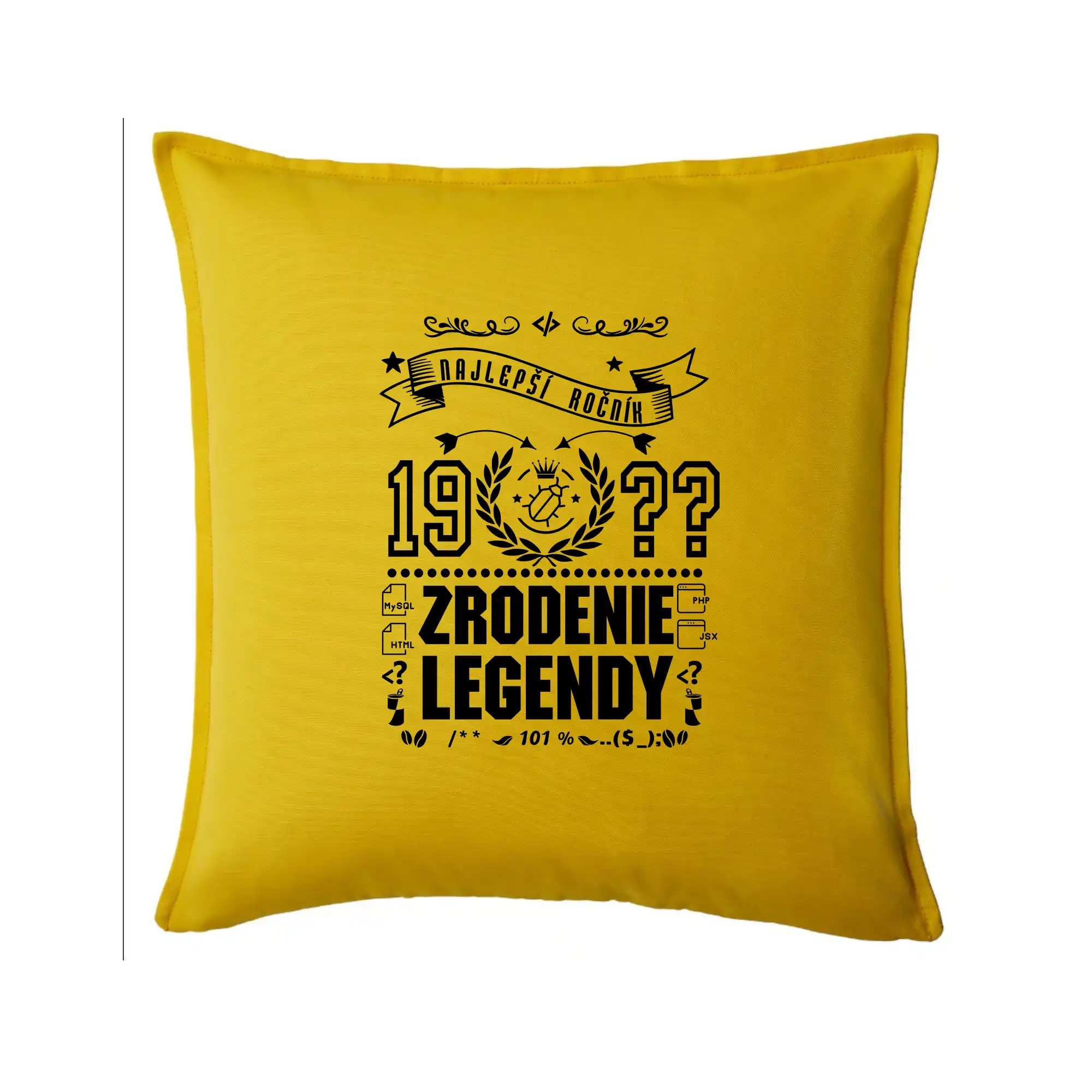 Trička Zrodenie legendy - Zrodenie legendy pre programátora - Vankúš 50x50