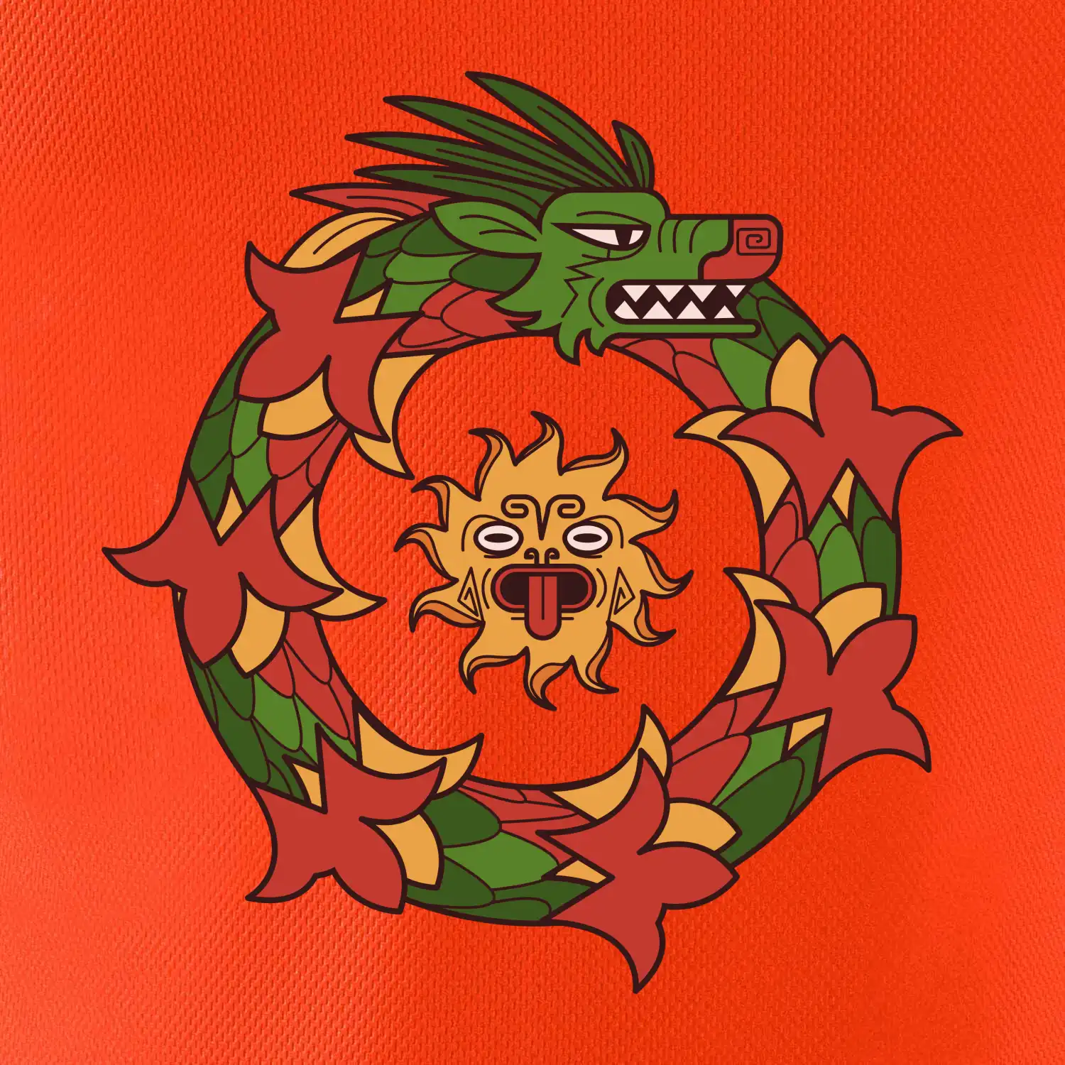 Mayové - zvířata had v kruhu