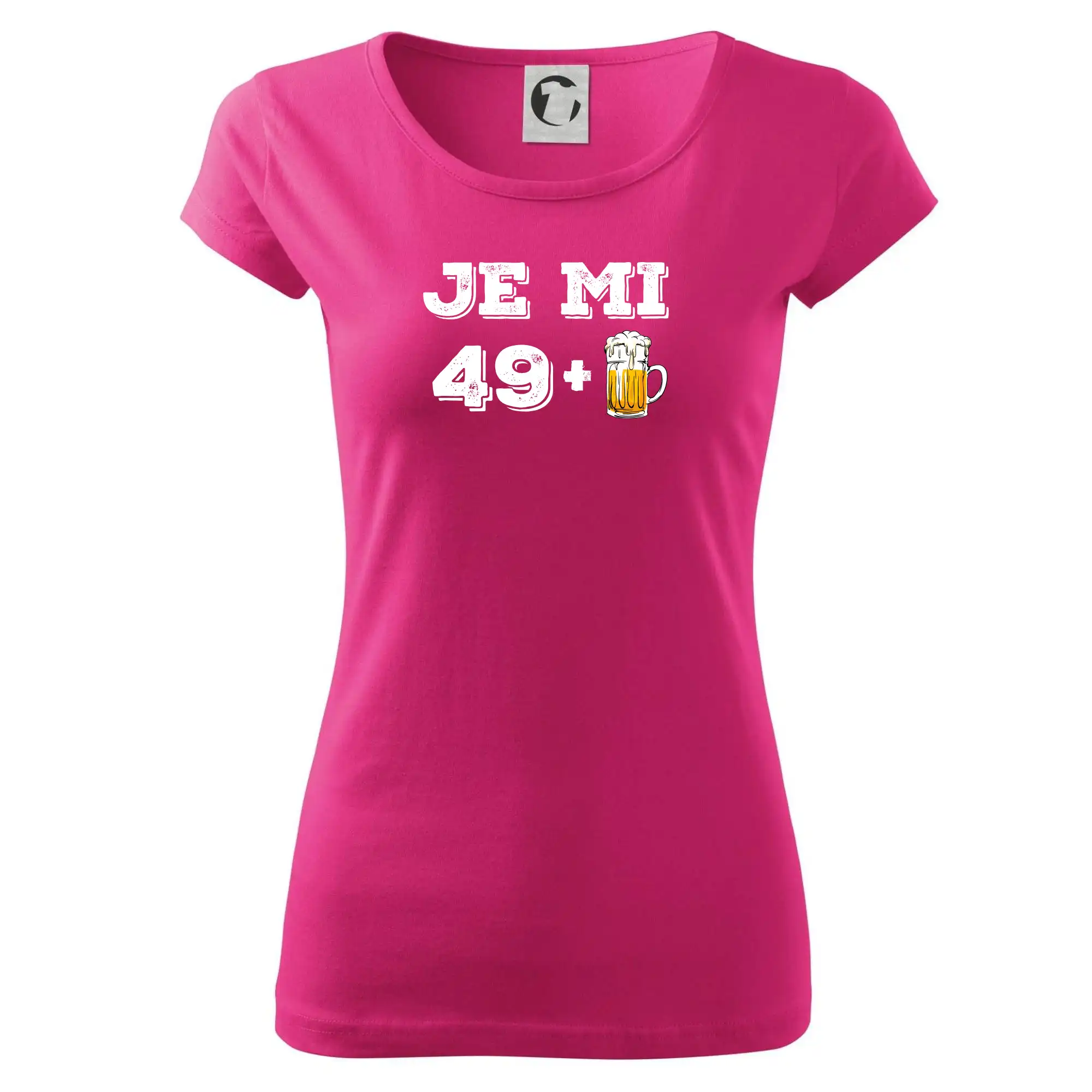 Trička k 50. narodeninám - Je mi 50 pivo - Dámske tričko Pure