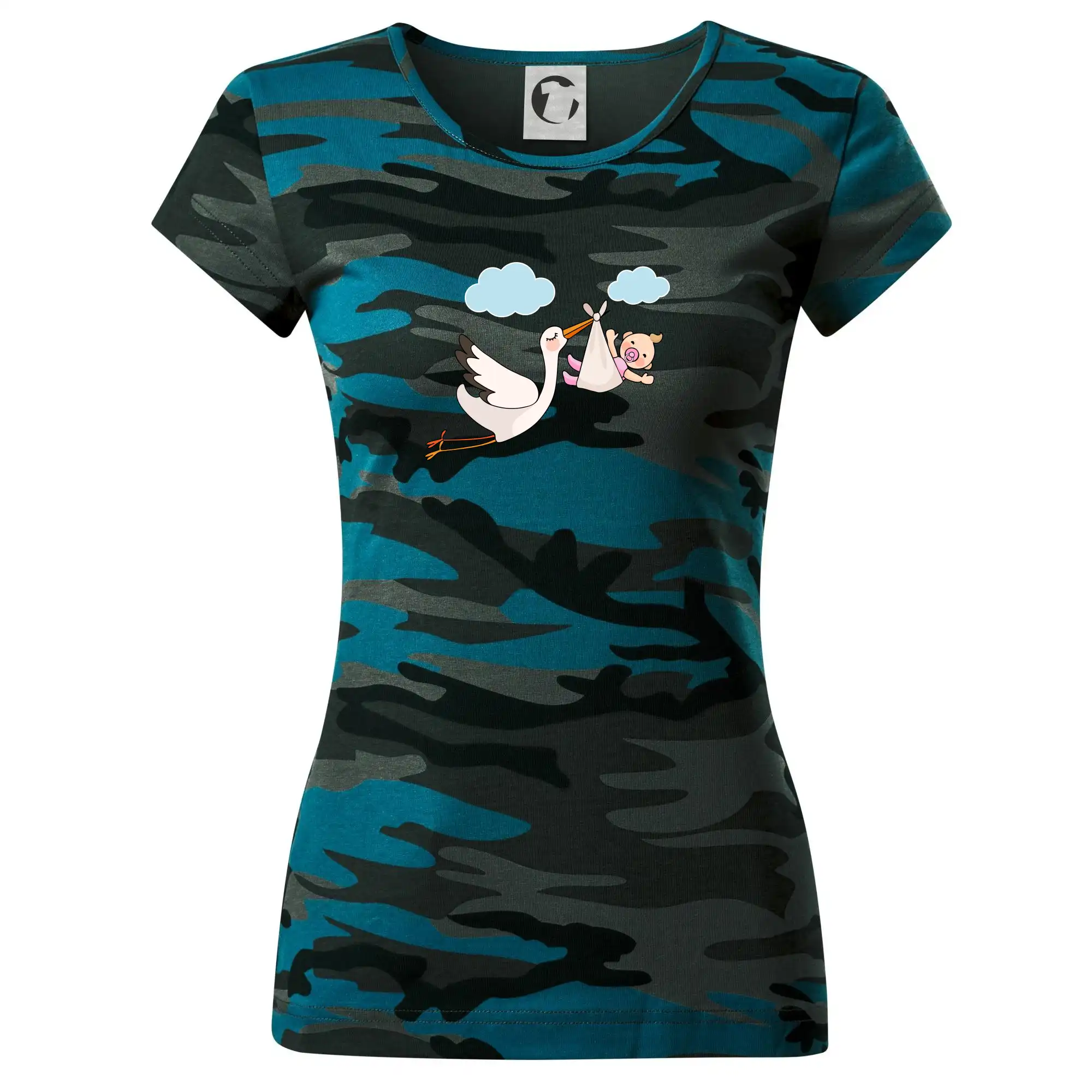 Čáp čekáme miminko - holka