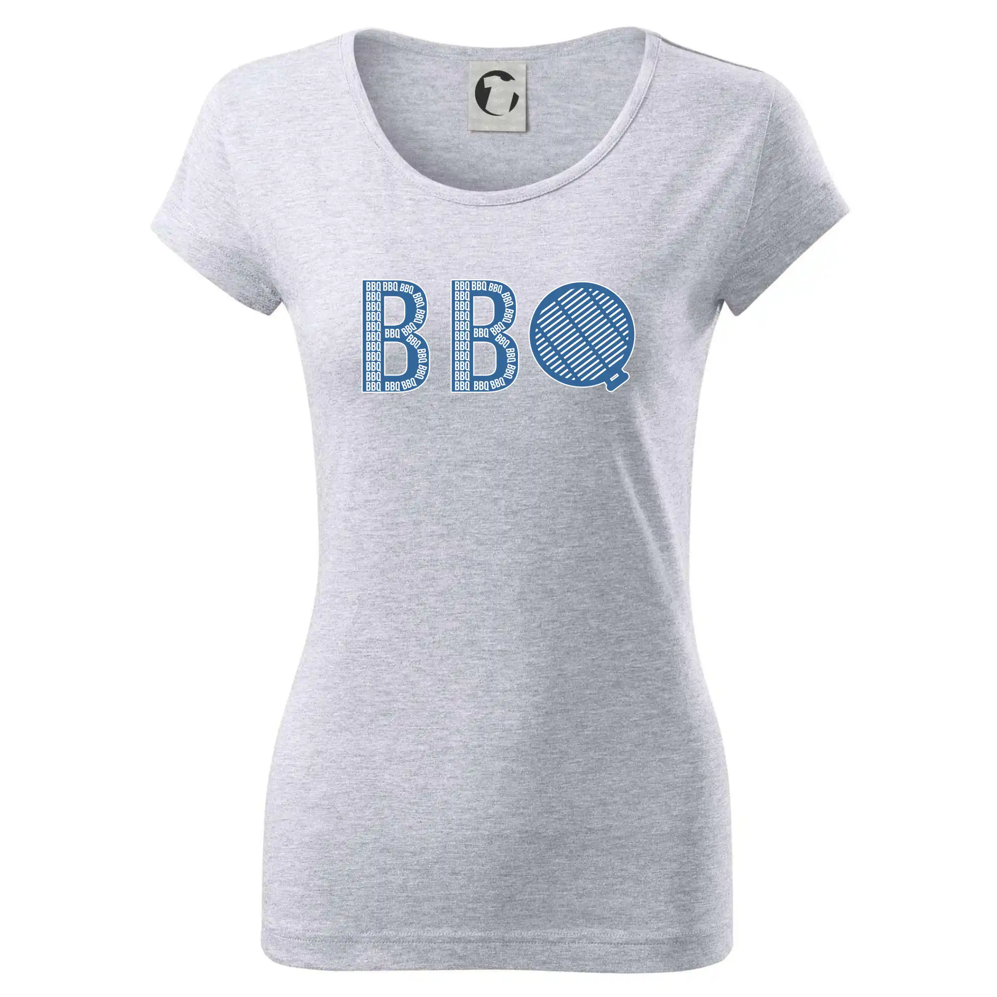 Tričká a zástery na grilovanie - BBQ nápis - Dámske tričko Pure