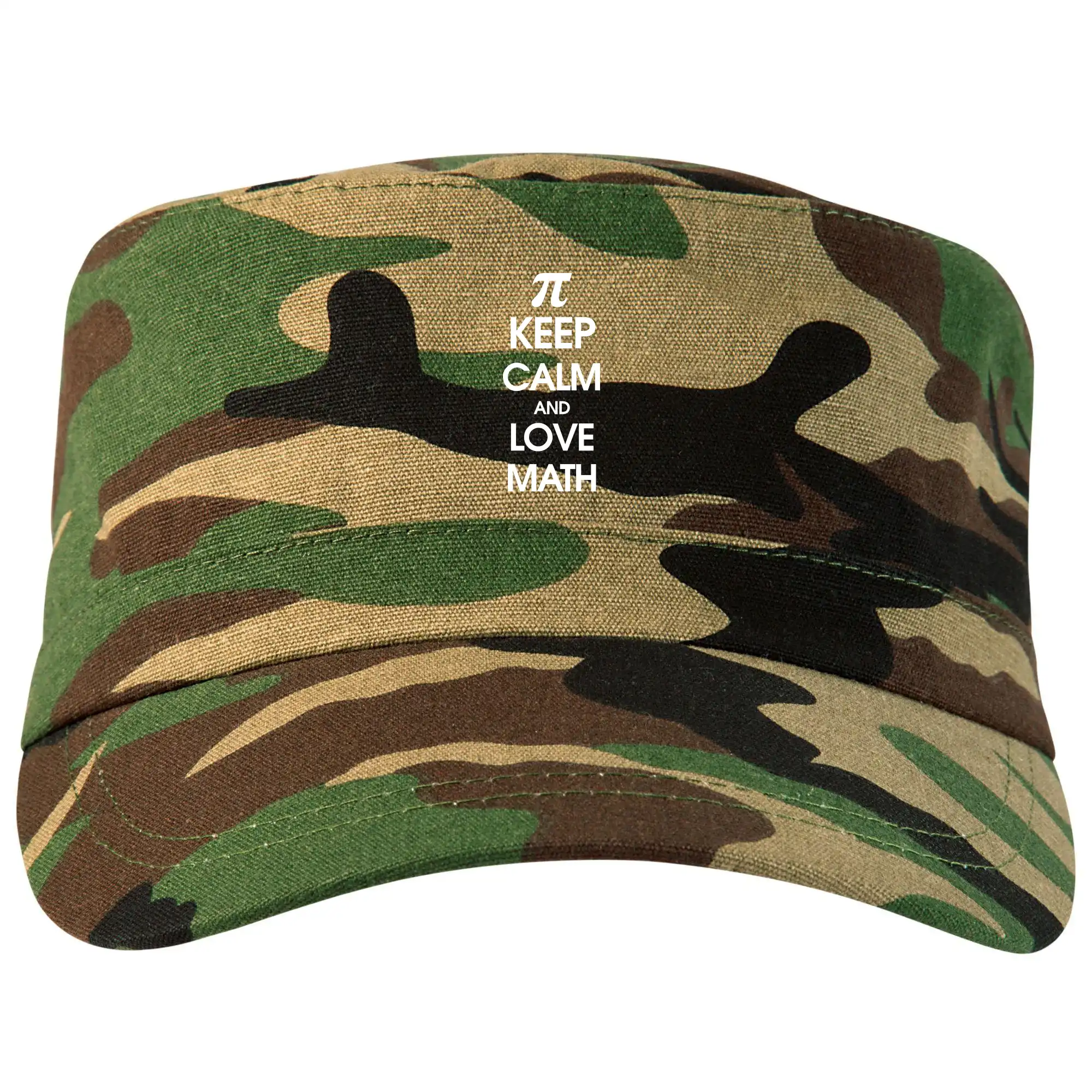 Vtipné tričká pre matematiky - Keep calm and love math - Šiltovka CAMO