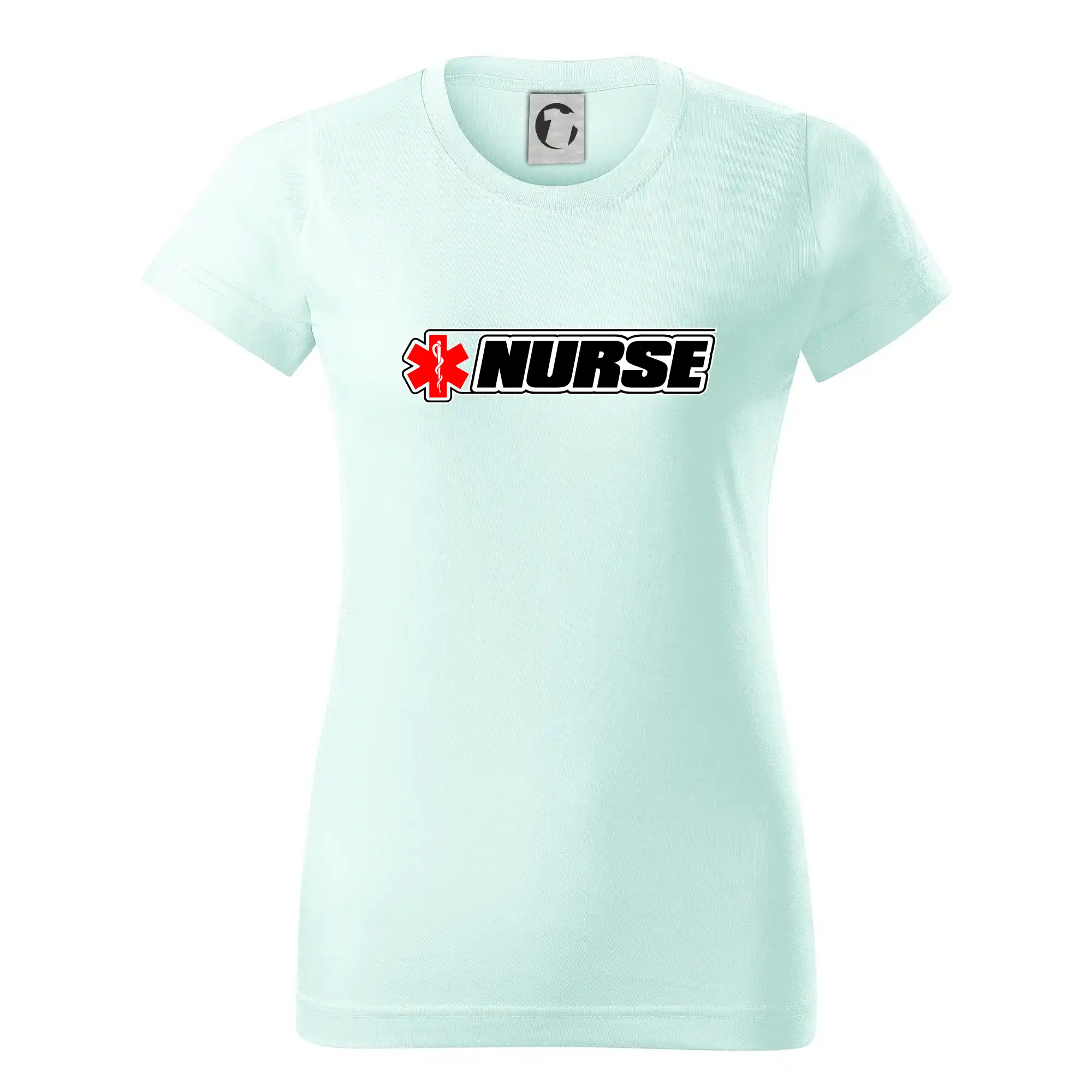 Nurse kríž - Dámske tričko basic - ľahko voľnejšie a dlhšie