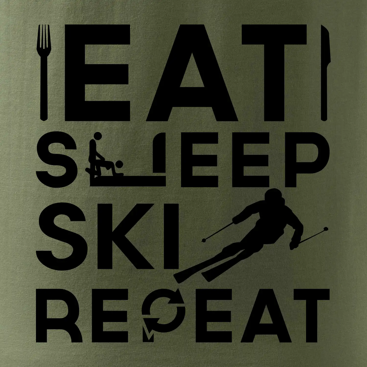 Eat sleep ski repeat