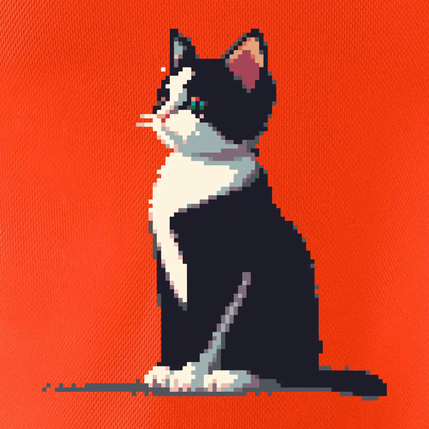 Mourovatá kočka pixel