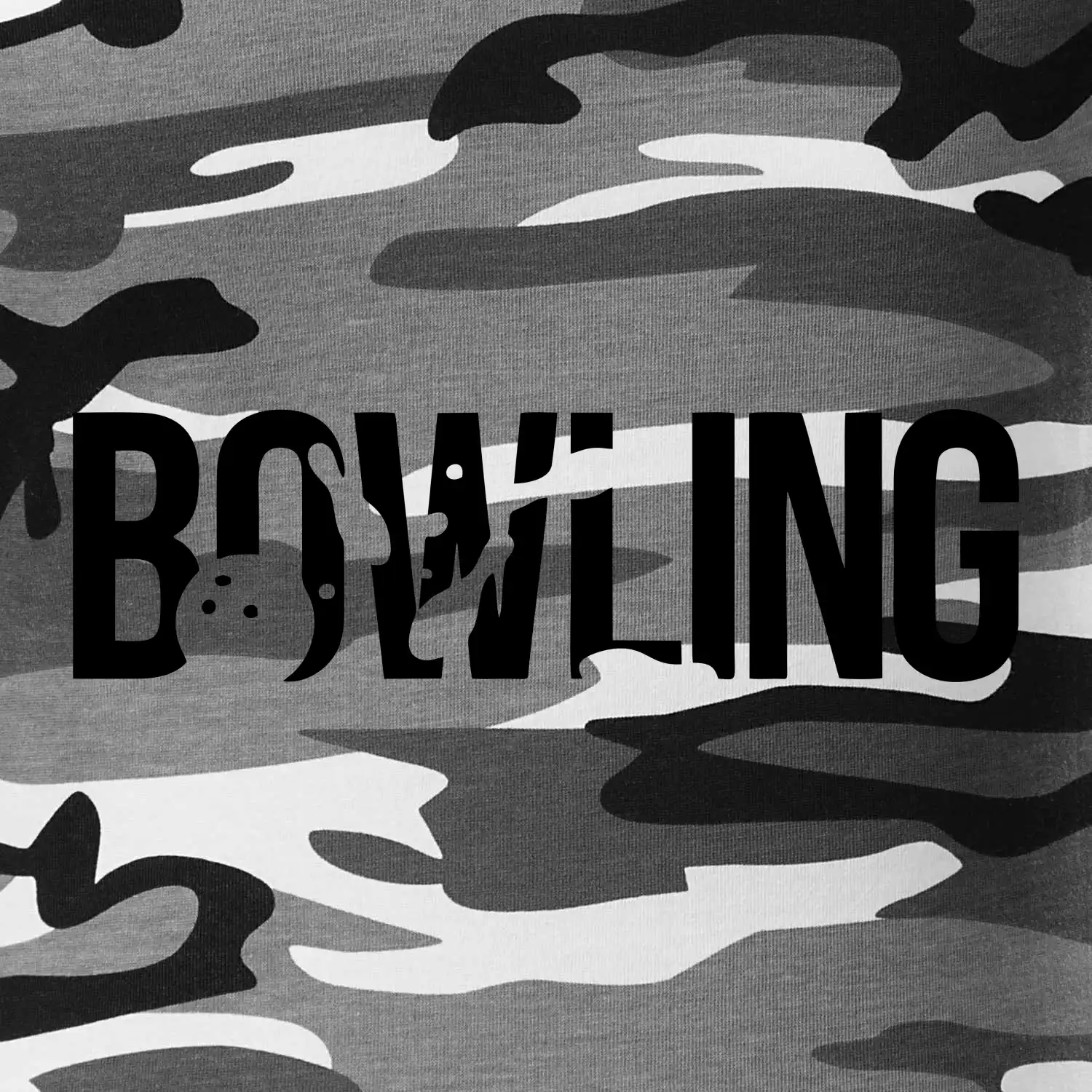 Bowling nápis kuželky