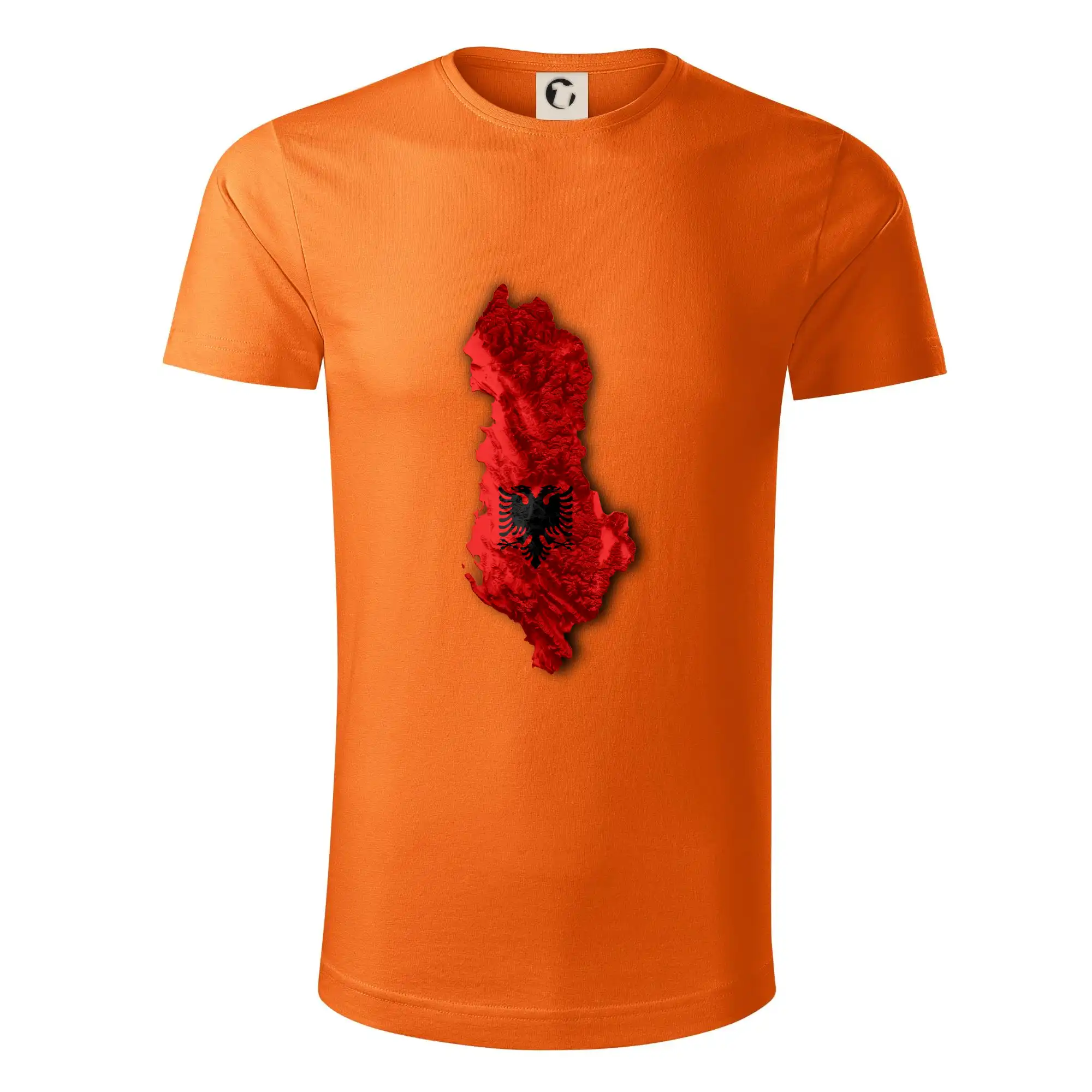 Mapa Albánie reliéf hor