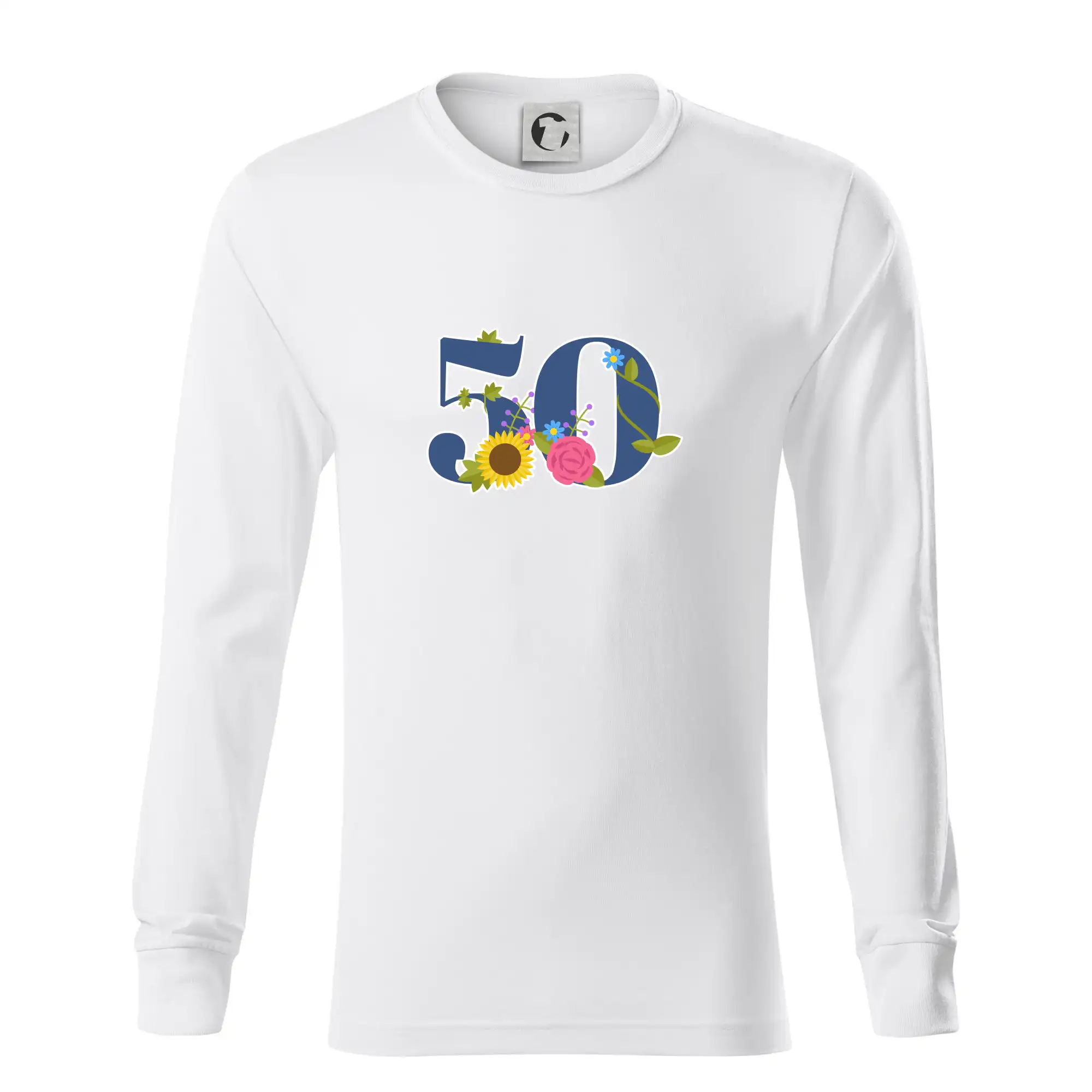 Květinové číslo kreslené - 50