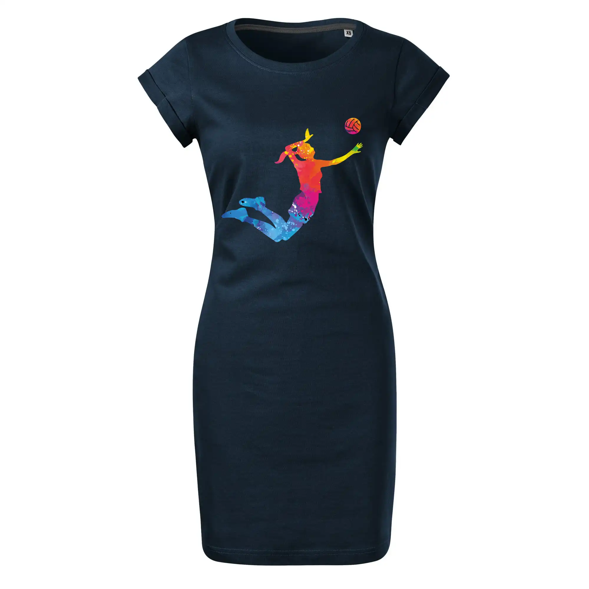 Volejbalistka splash s míčem