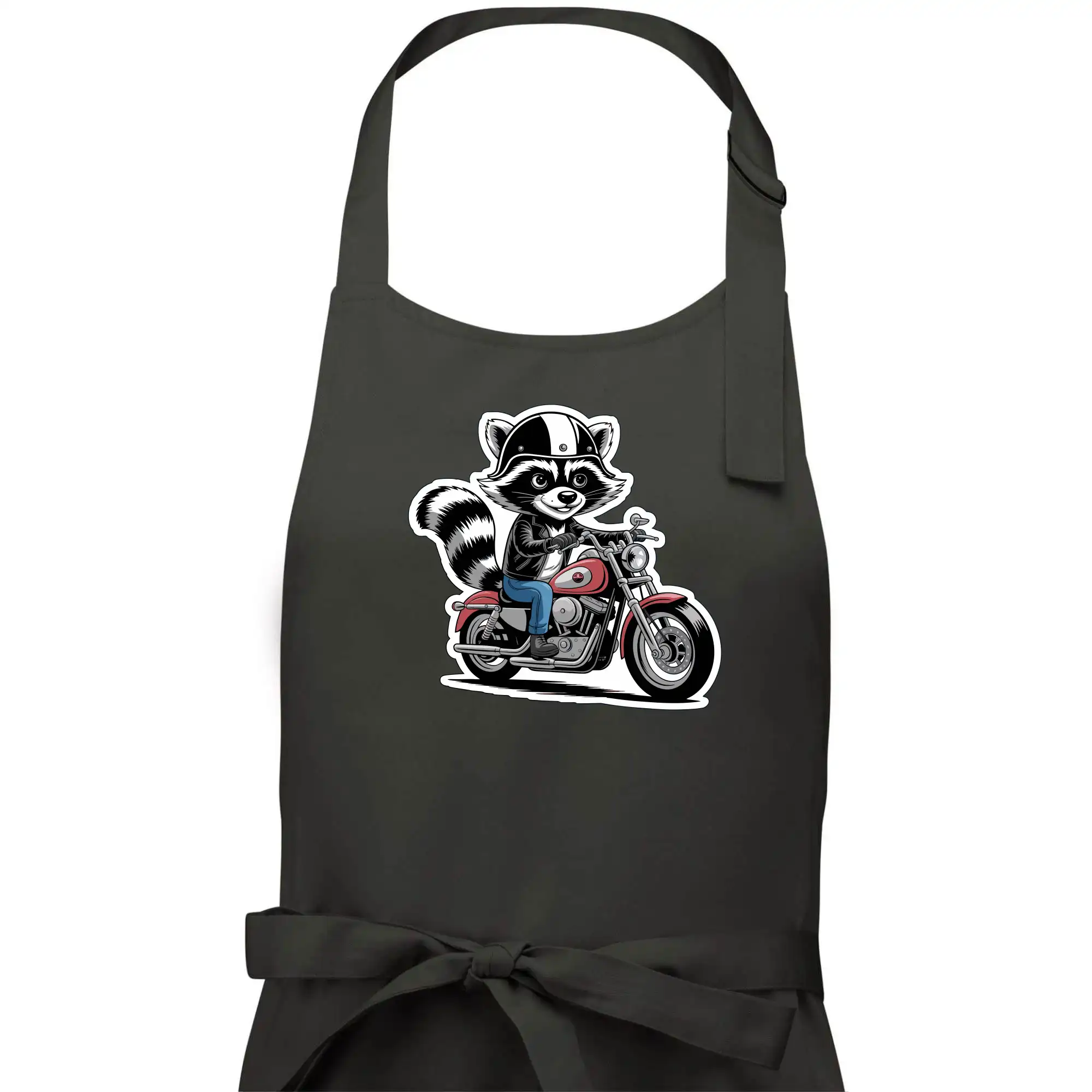 Mýval na motorce kreslený