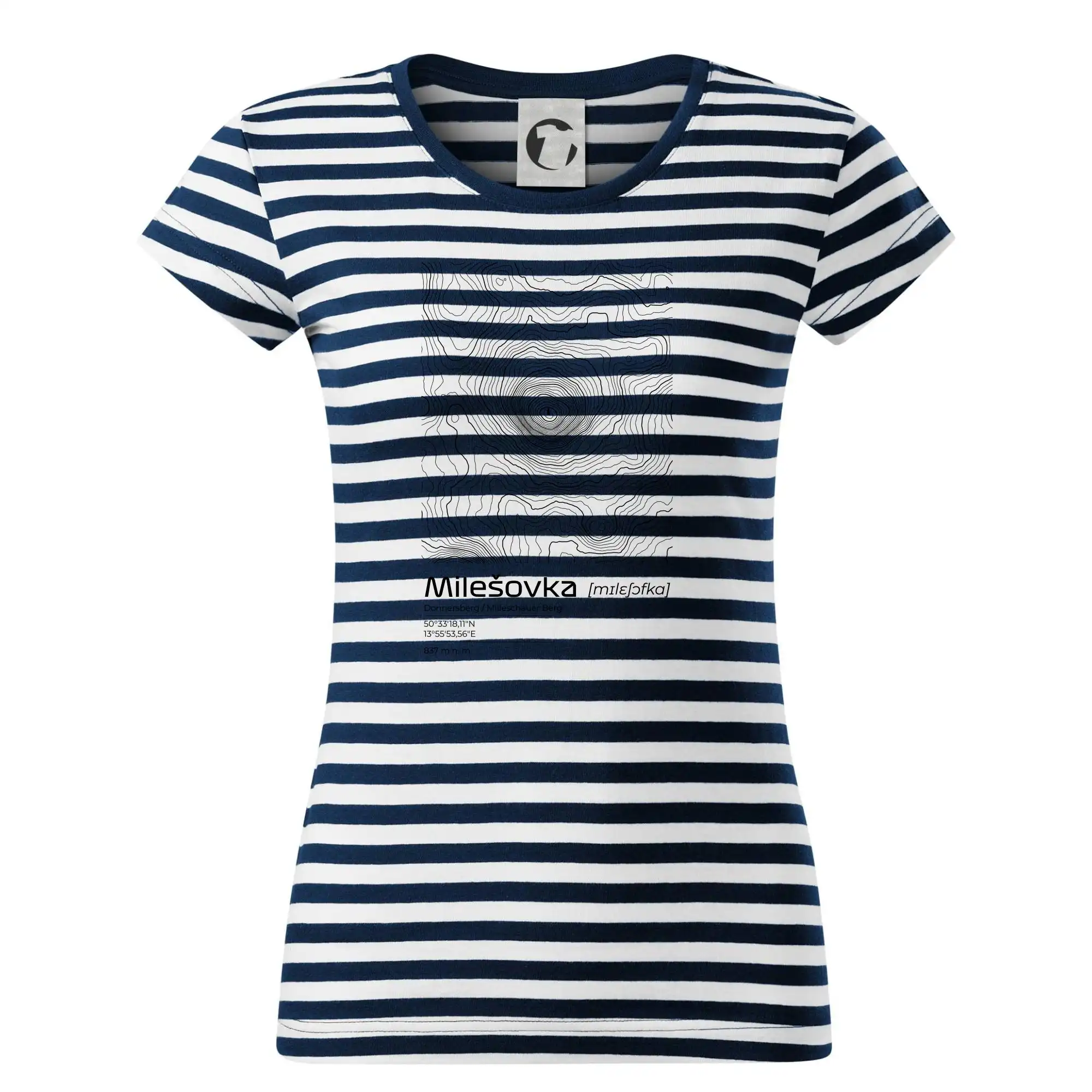 Milešovka - vrstevnice v obdélníku