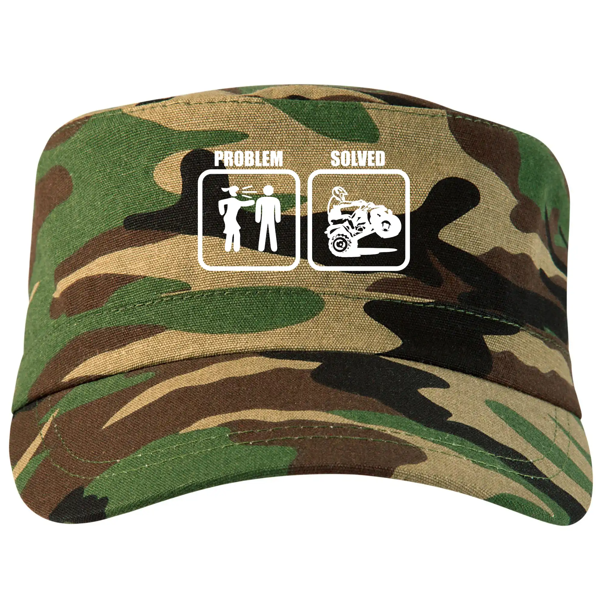 Tričko s štvorkolkou - Problem quad / štvorkolka - Šiltovka CAMO