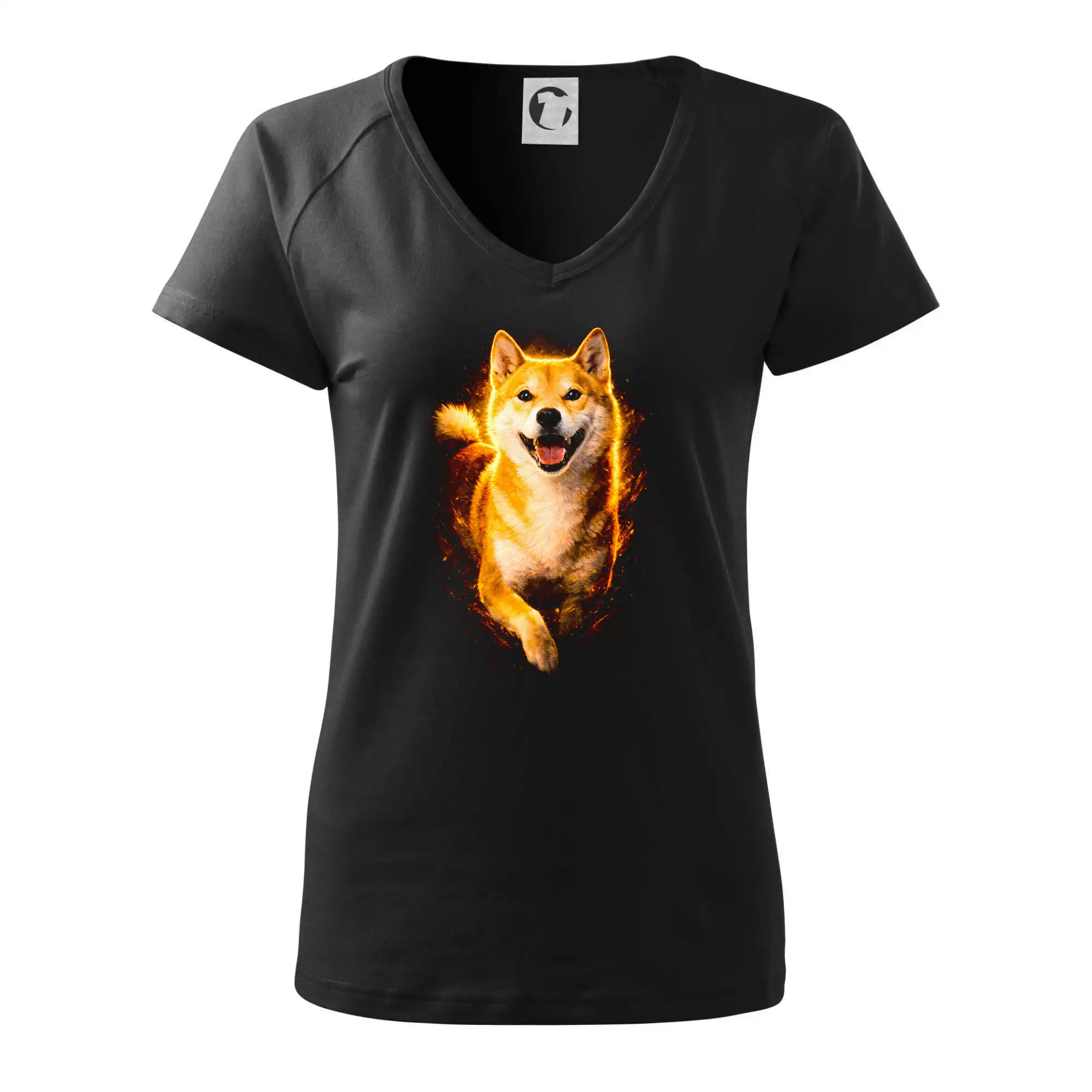 Ostatné psie plemená - Obrázok poltón Shiba Inu bežiaci - Tričko dámske Dream