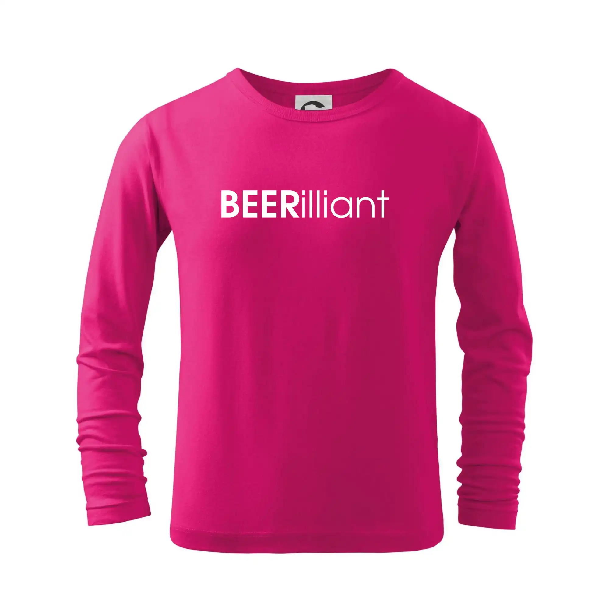 Vtipná tričká pre pivárov - Pivné nápisy BEERrilliant - Tričko detské Long Sleeve