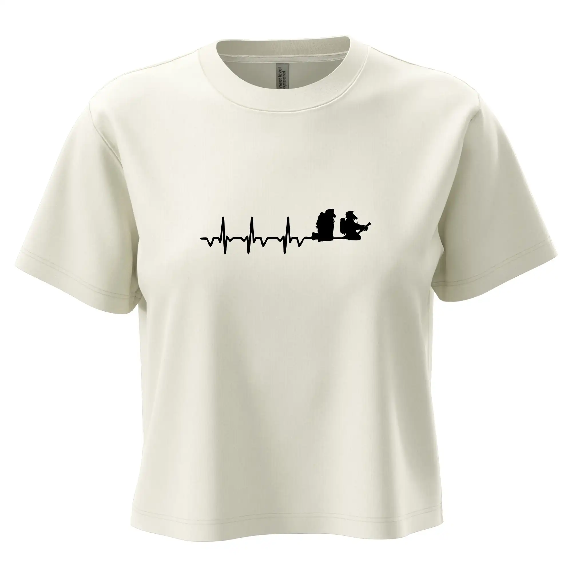 Originálne tričká pre hasičov - EKG hasiči - Boxy cropped tričko OVERSIZE