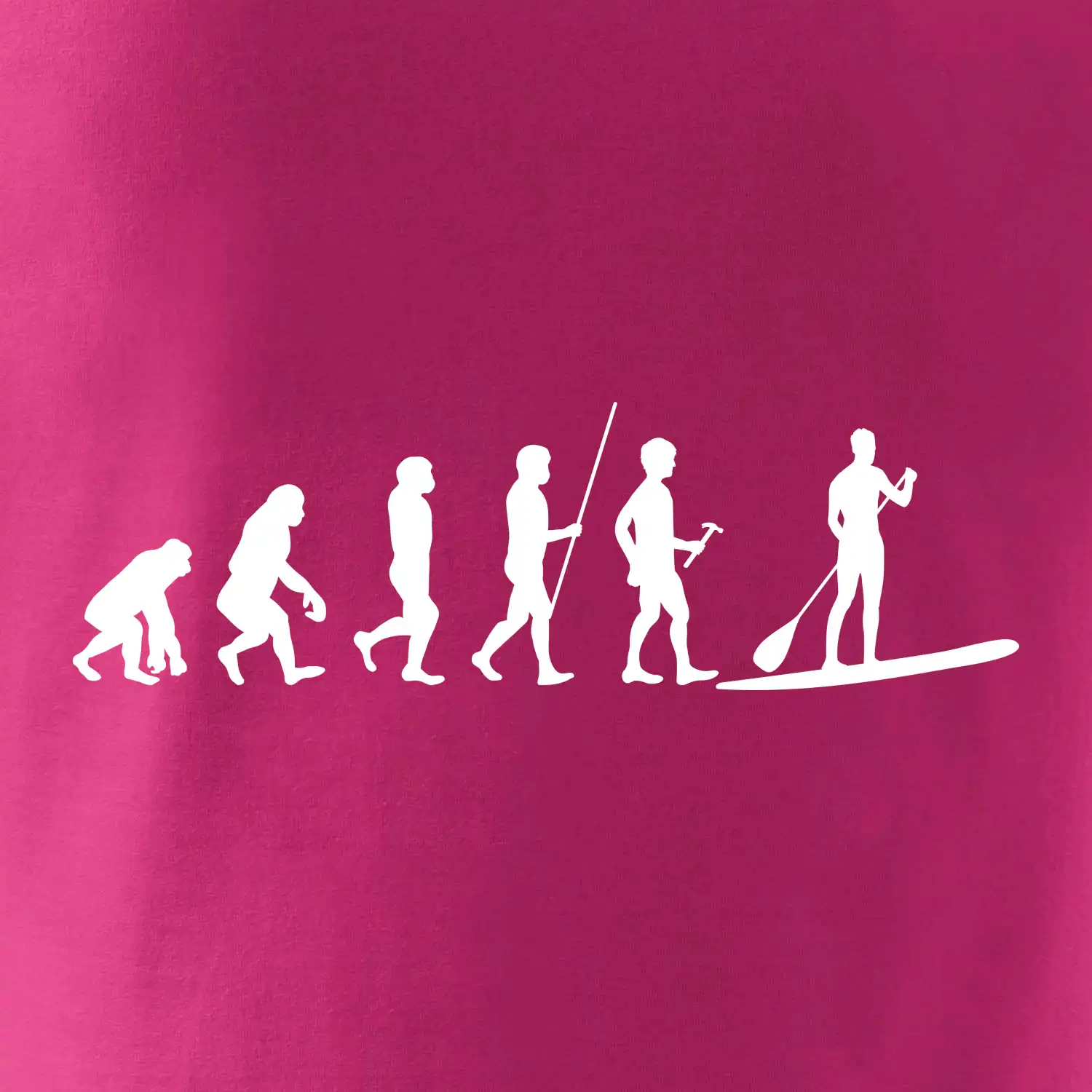 Evoluce paddleboard muž