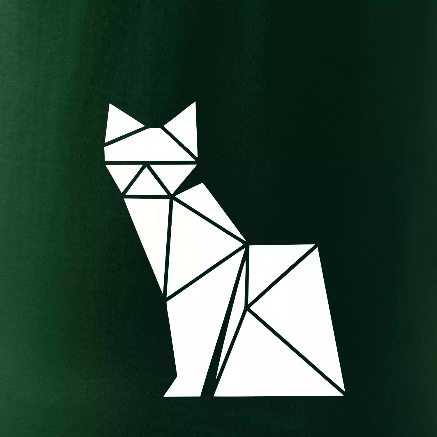 Origami kočka z boku