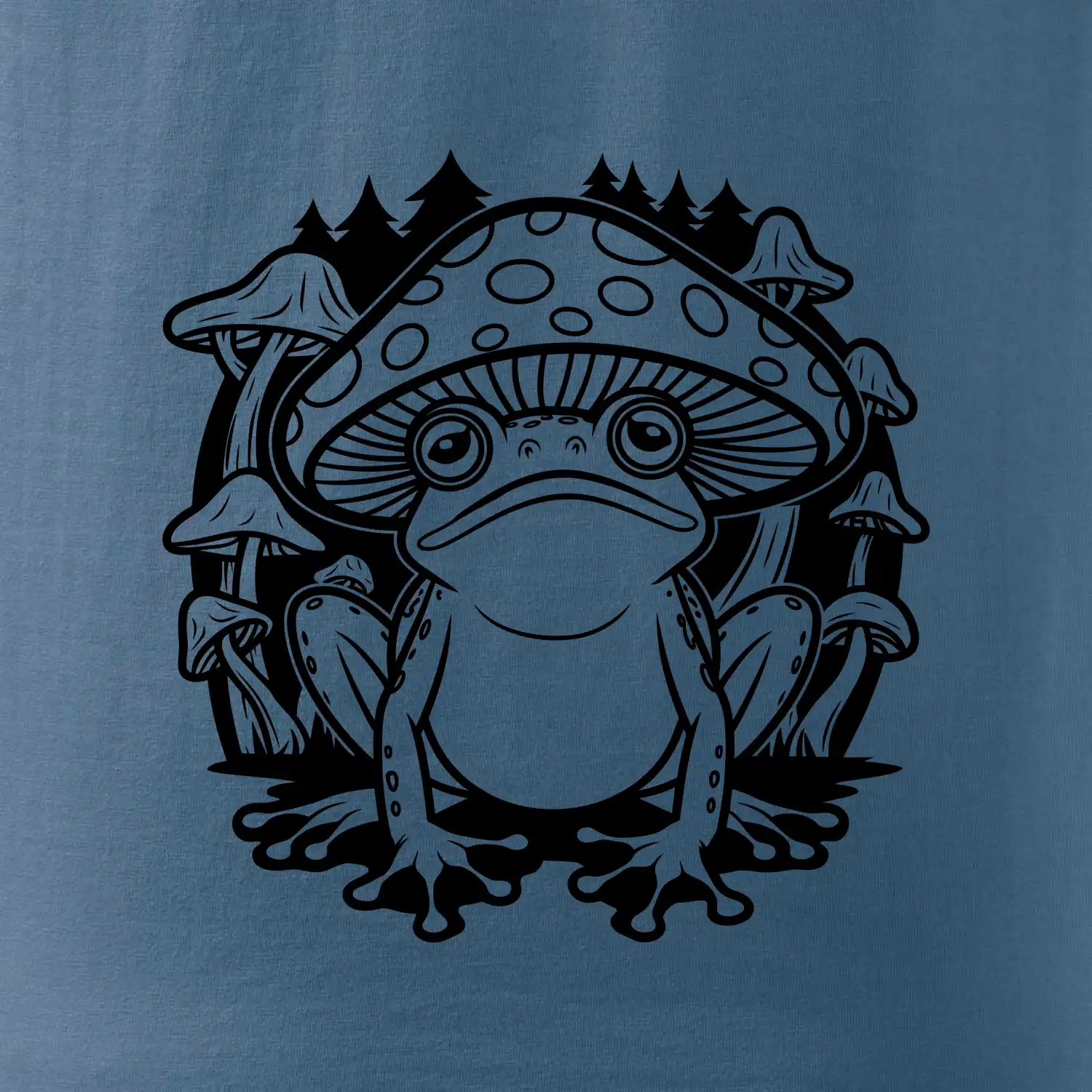 Goblincore černá houbožába